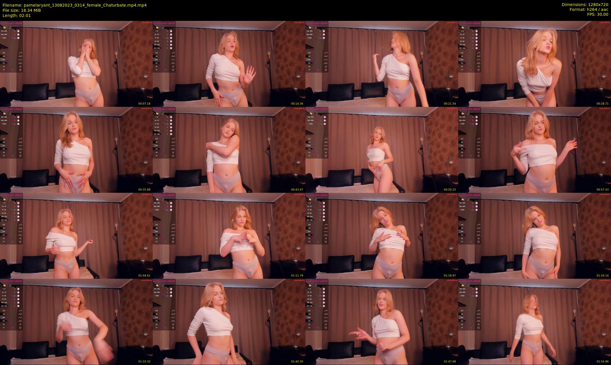 pamelaryant — 3 minute Chaturbate female cam show recording, 720p, Aug 13, 2023