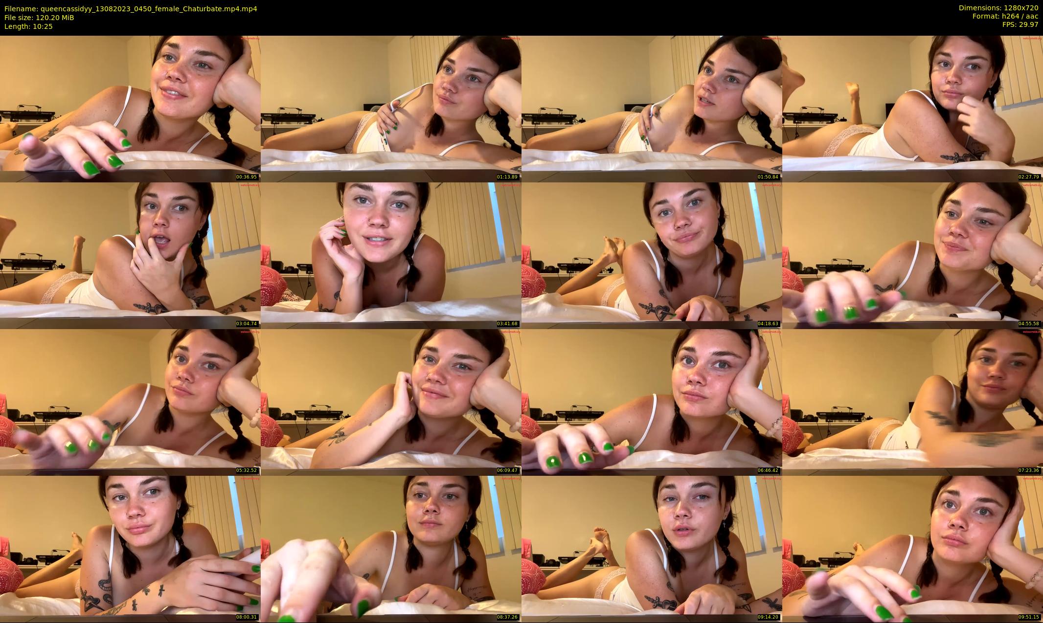 queencassidyy — 11 minute Chaturbate female cam show recording, 720p, Aug 13, 2023
