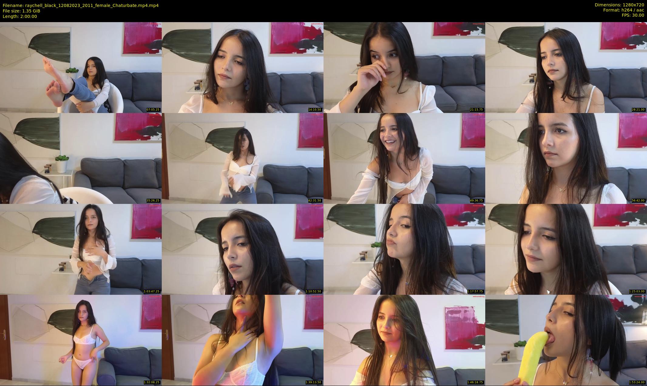 raychell_black — 120 minute Chaturbate female cam show recording, 720p, Aug 12, 2023