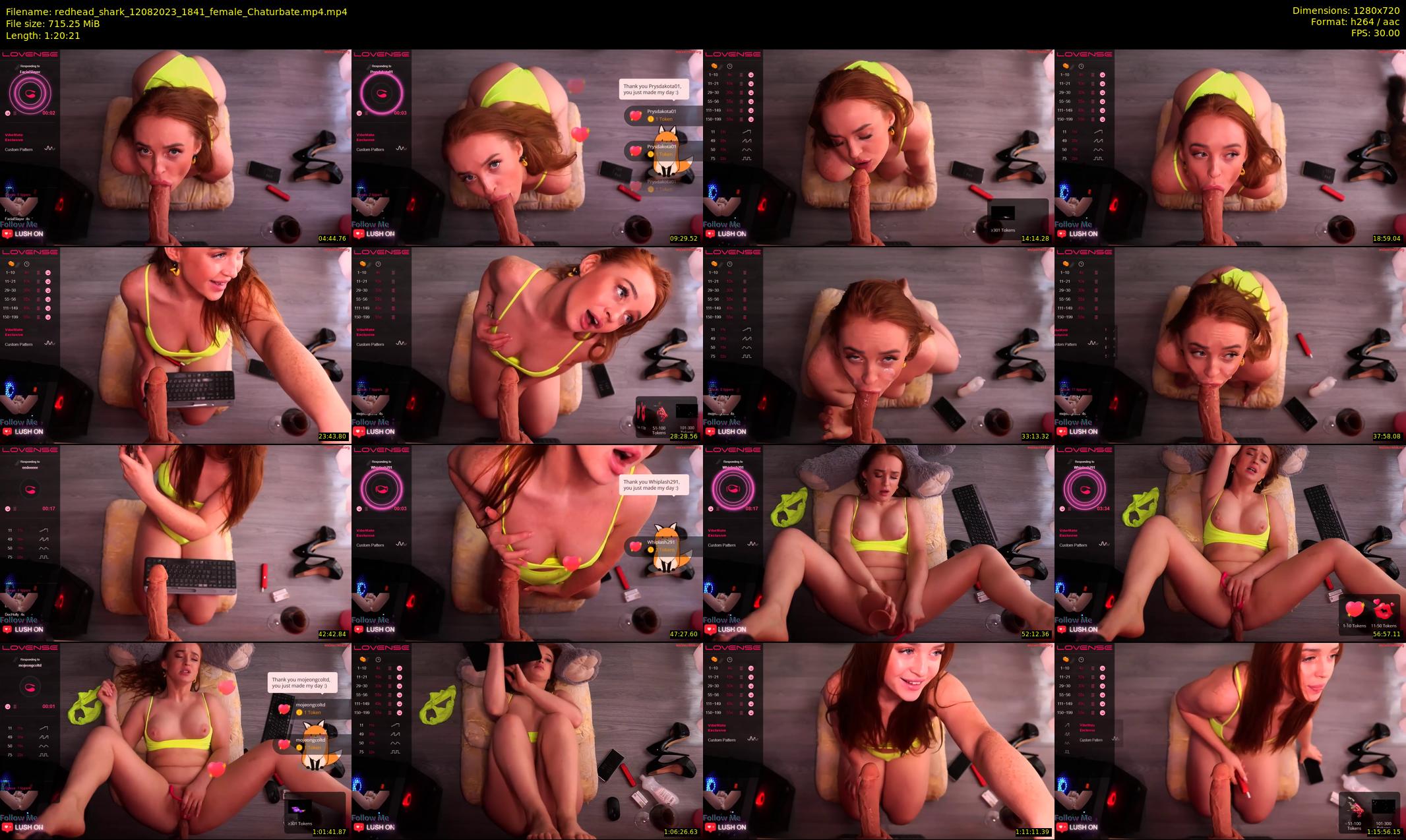 redhead_shark — 81 minute Chaturbate female cam show recording, 720p, Aug 12, 2023