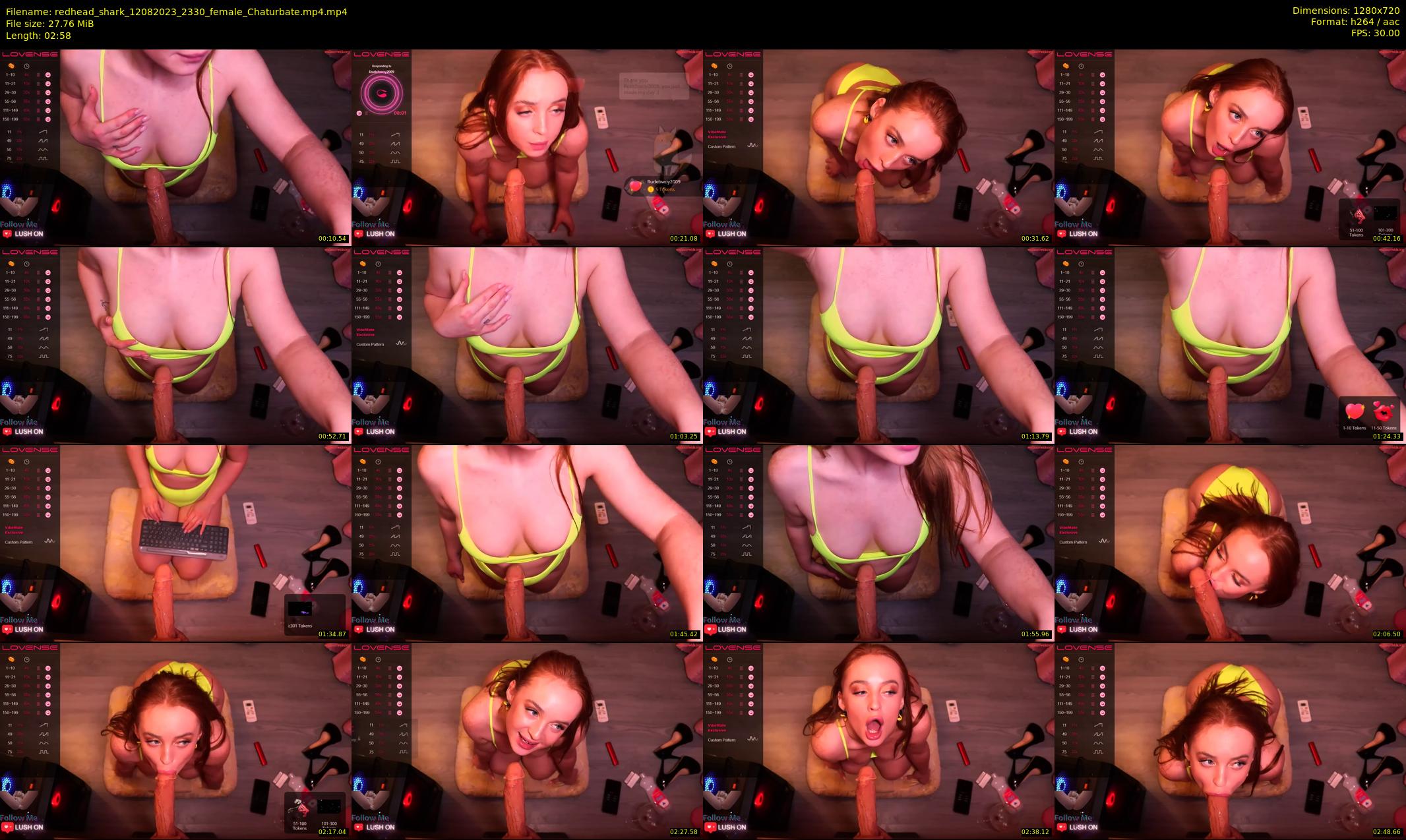 redhead_shark — 3 minute Chaturbate female cam show recording, 720p, Aug 12, 2023