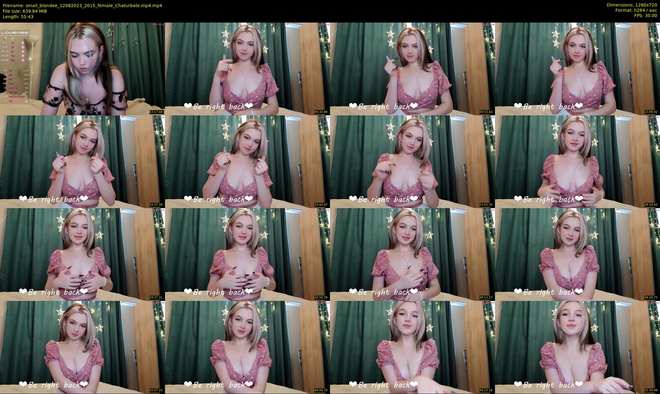 small_blondee — 56 minute Chaturbate female cam show recording, 720p, Aug 12, 2023
