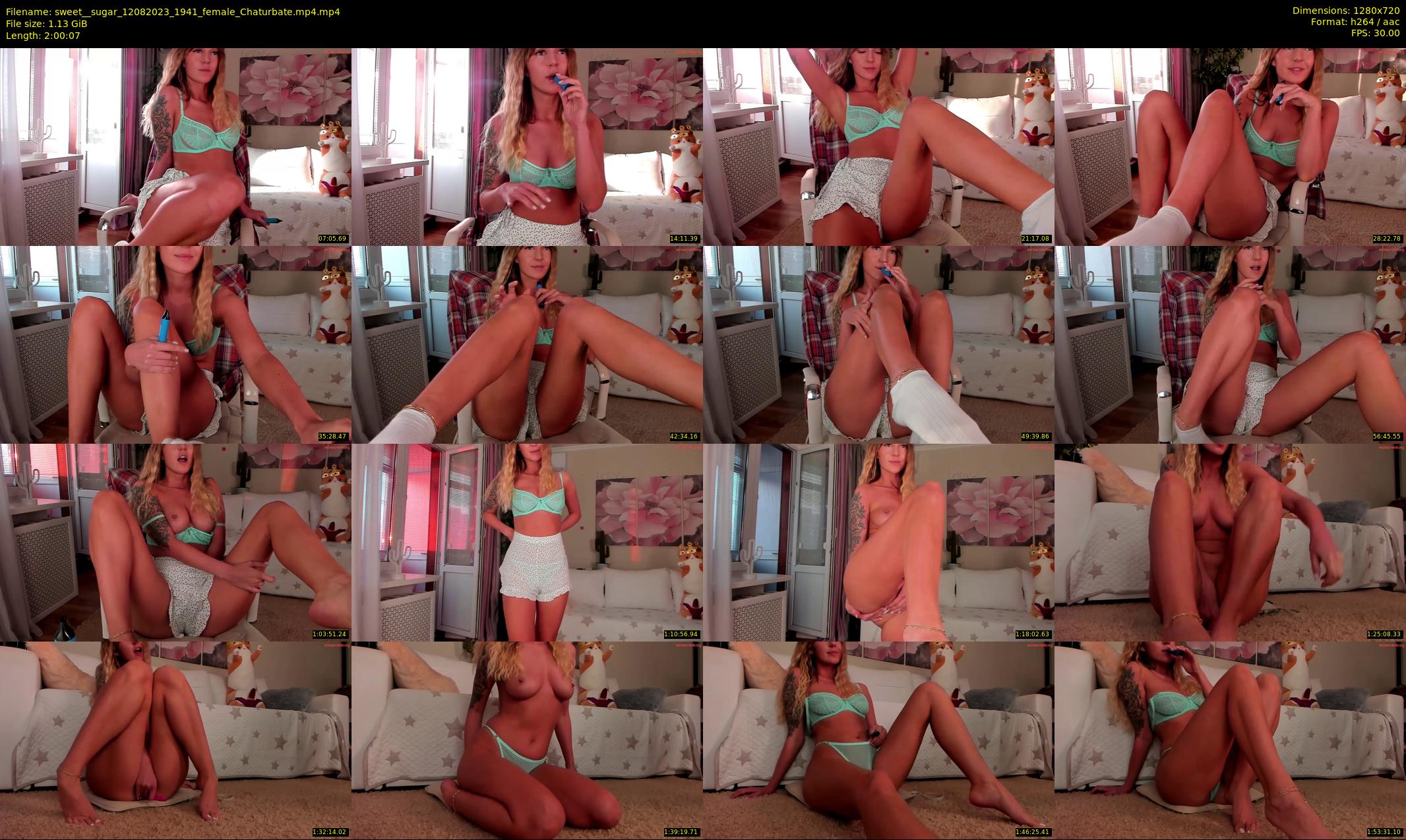 sweet__sugar — 121 minute Chaturbate female cam show recording, 720p, Aug 12, 2023
