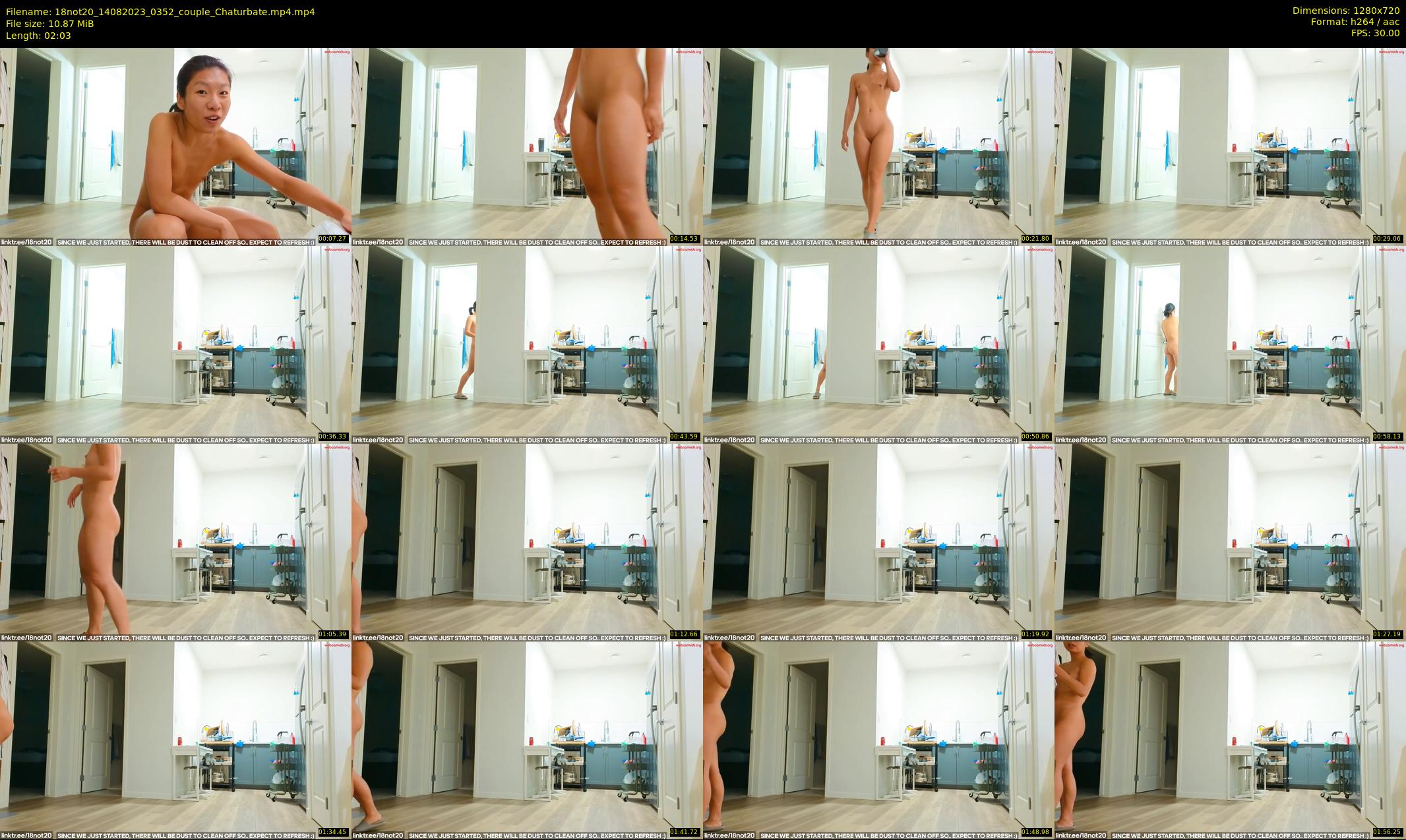 18not20 — 3 minute Chaturbate couple cam show recording, 720p, Aug 14, 2023