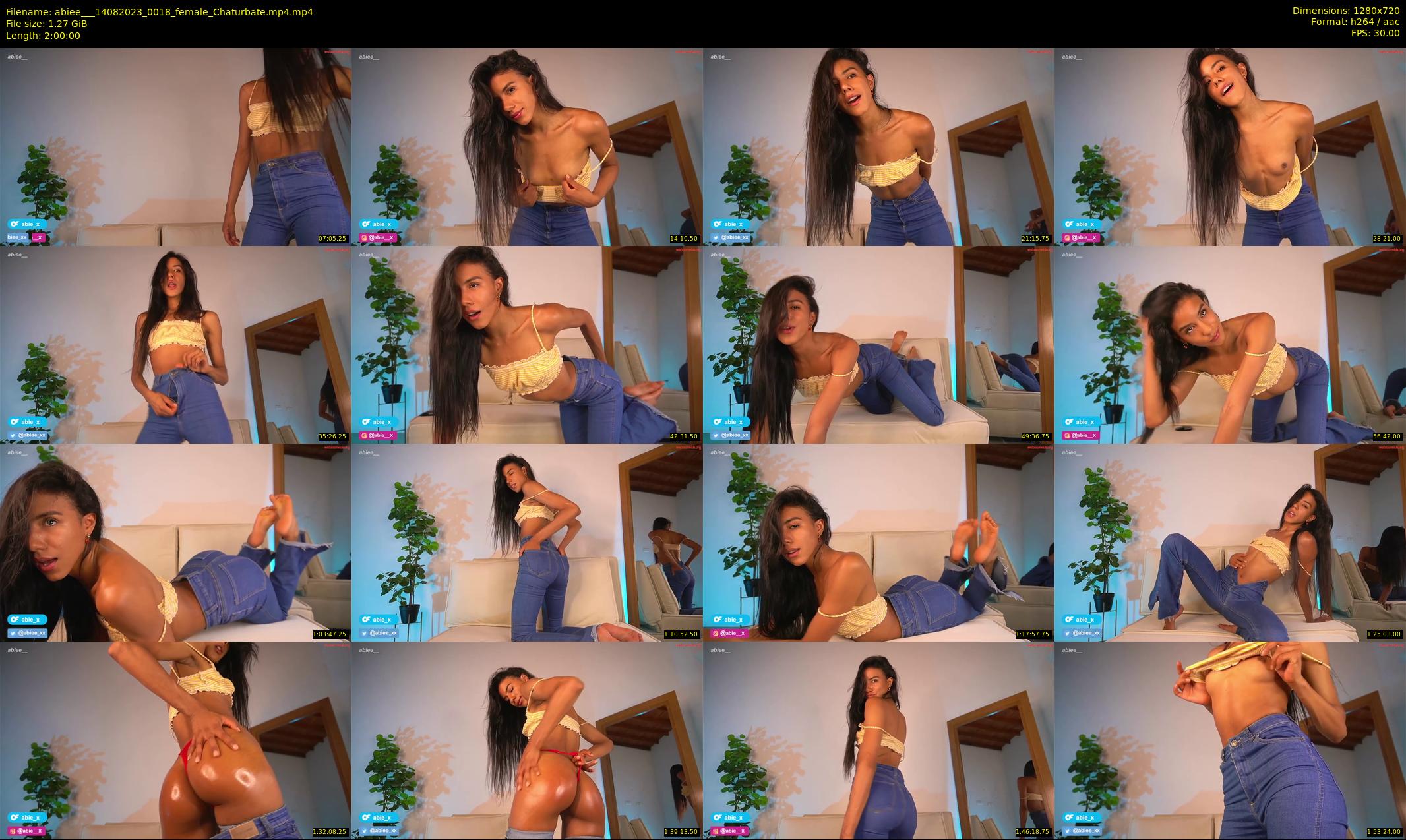 abiee__ — 120 minute Chaturbate female cam show recording, 720p, Aug 14, 2023