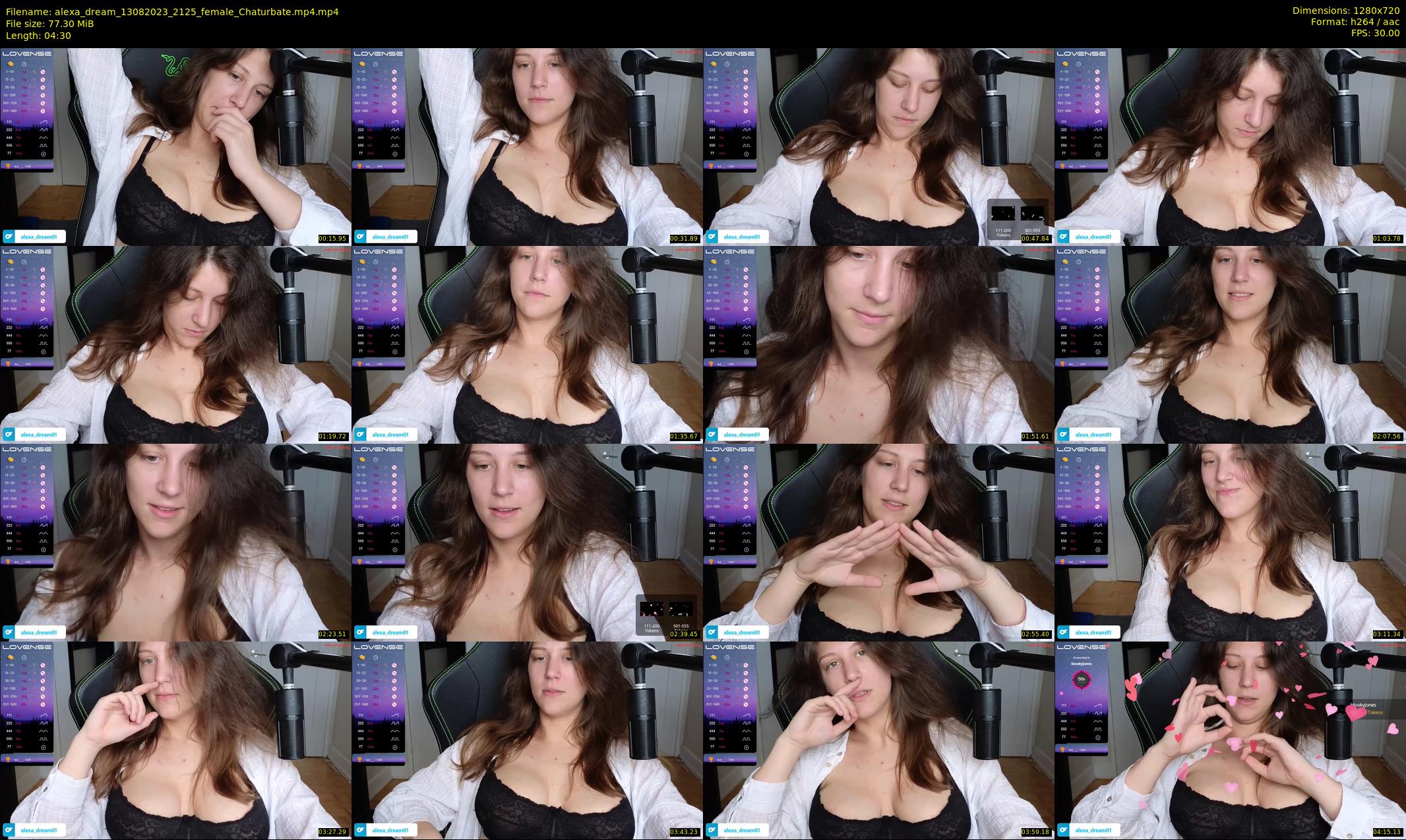 alexa_dream — 5 minute Chaturbate female cam show recording, 720p, Aug 13, 2023