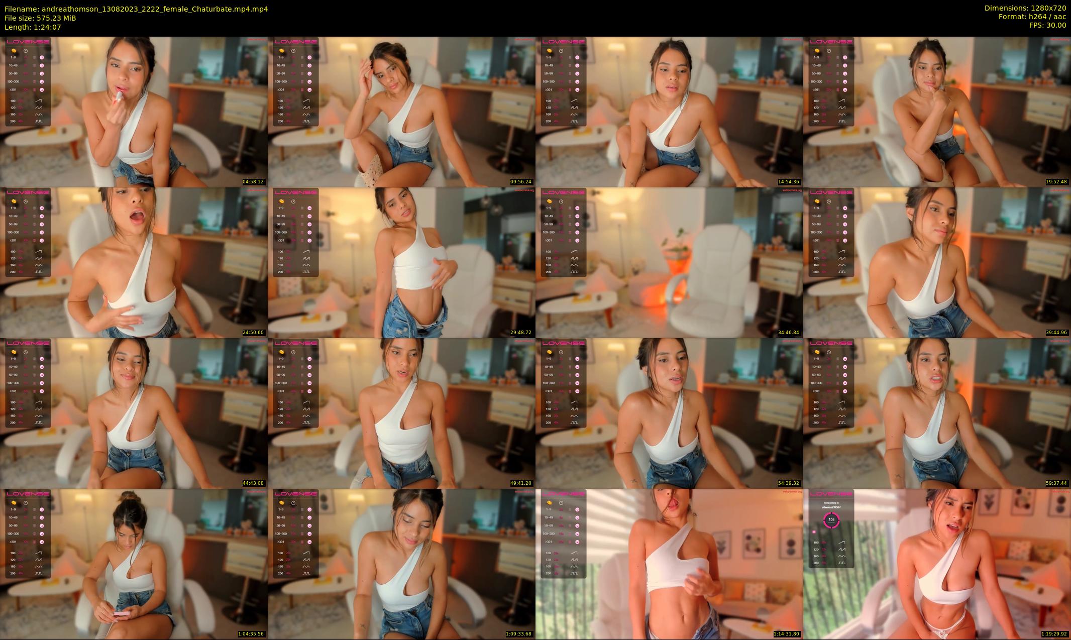 andreathomson — 85 minute Chaturbate female cam show recording, 720p, Aug 13, 2023