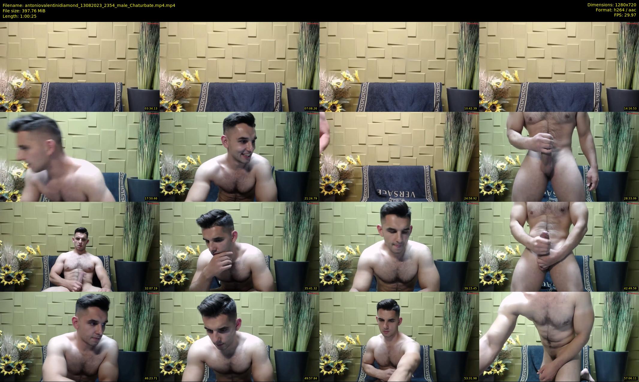 antoniovalentinidiamond — 61 minute Chaturbate male cam show recording, 720p, Aug 13, 2023