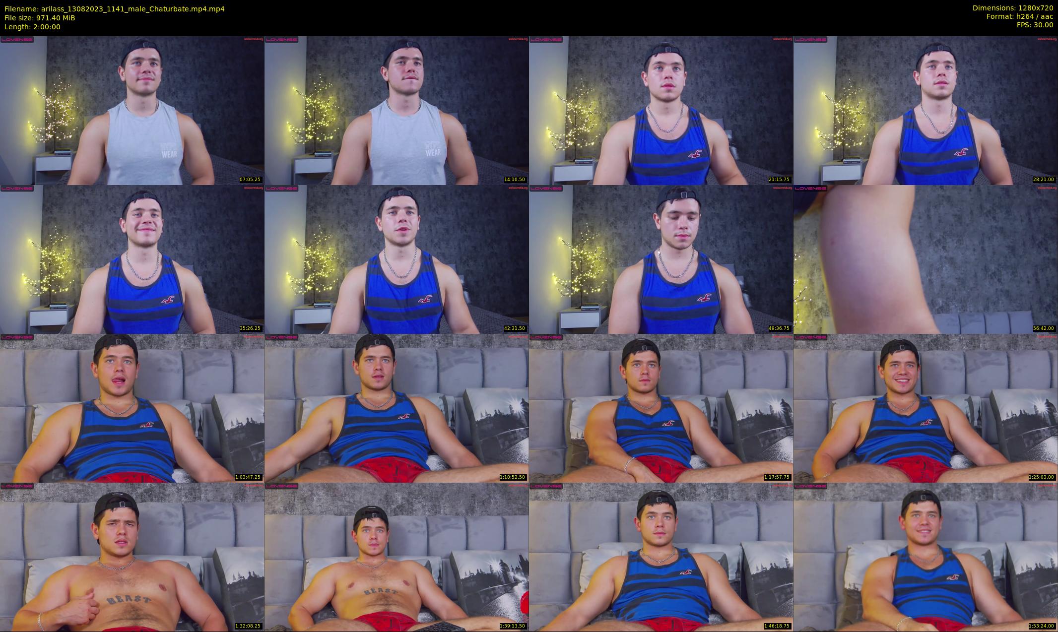 arilass — 120 minute Chaturbate male cam show recording, 720p, Aug 13, 2023