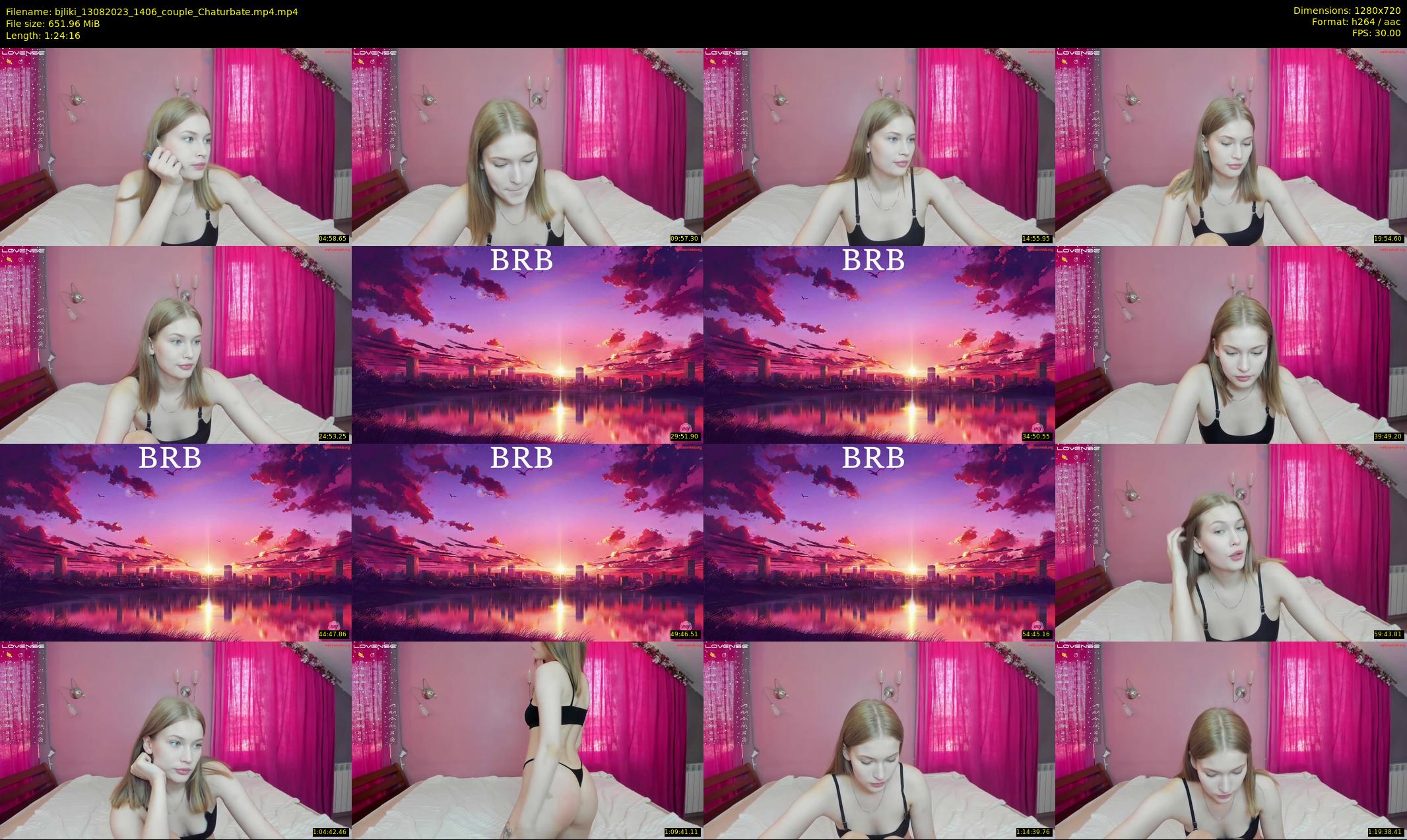 bjliki — 85 minute Chaturbate couple cam show recording, 720p, Aug 13, 2023