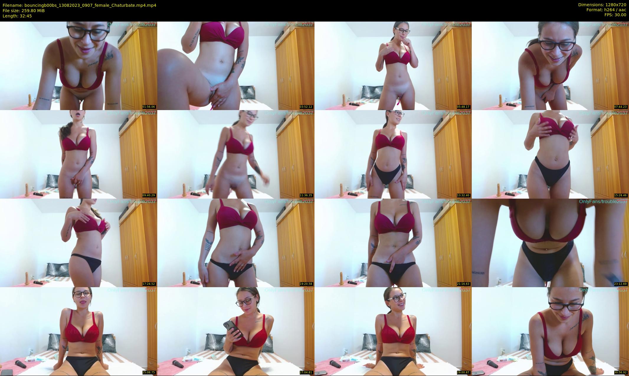 bouncingb00bs — 33 minute Chaturbate female cam show recording, 720p, Aug 13, 2023