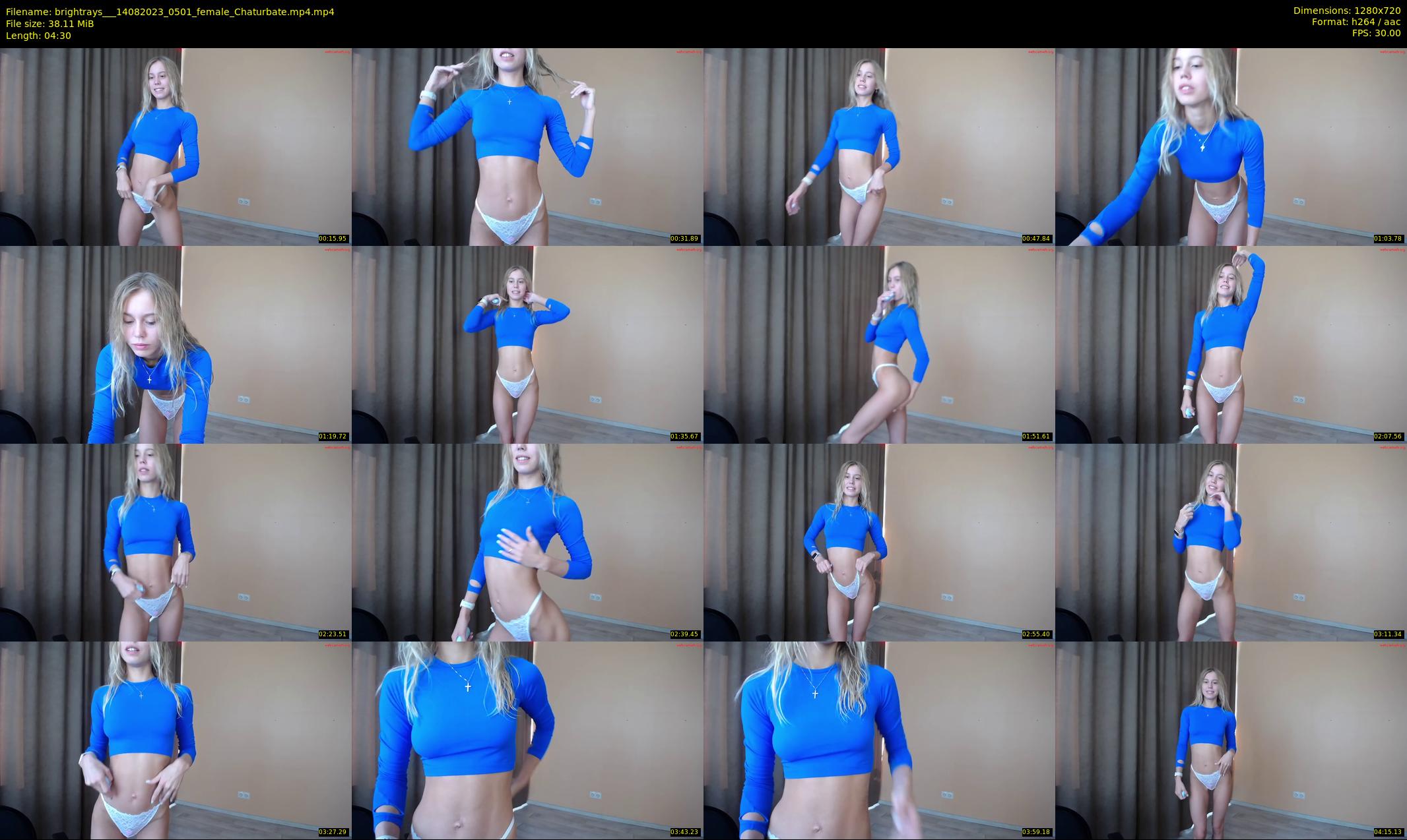 brightrays__ — 5 minute Chaturbate female cam show recording, 720p, Aug 14, 2023