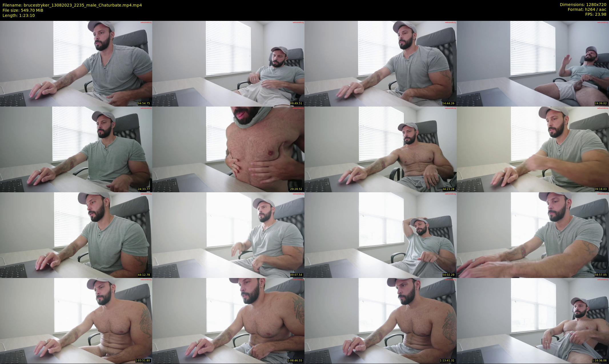 brucestryker — 84 minute Chaturbate male cam show recording, 720p, Aug 13, 2023