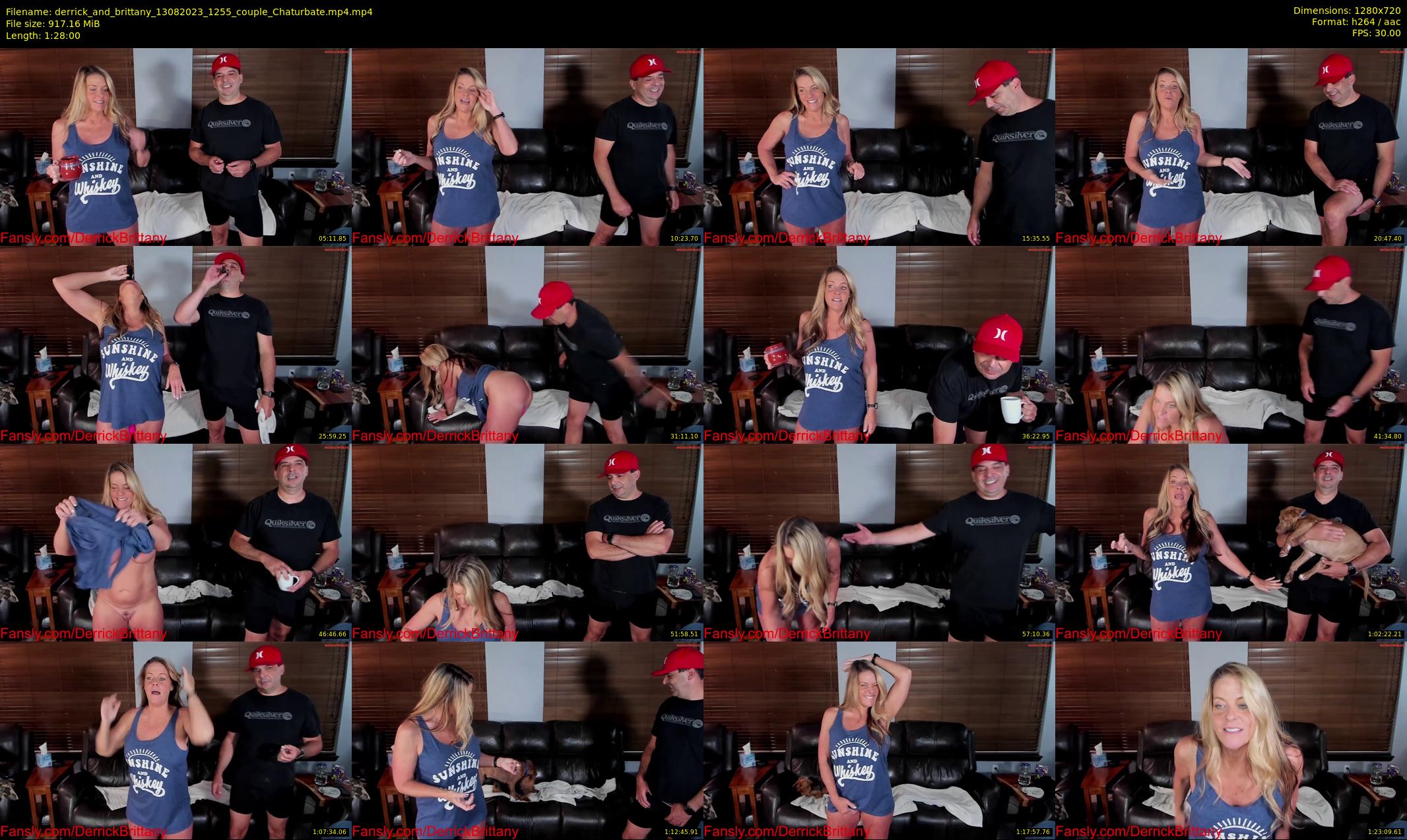 derrick_and_brittany — 88 minute Chaturbate couple cam show recording, 720p, Aug 13, 2023