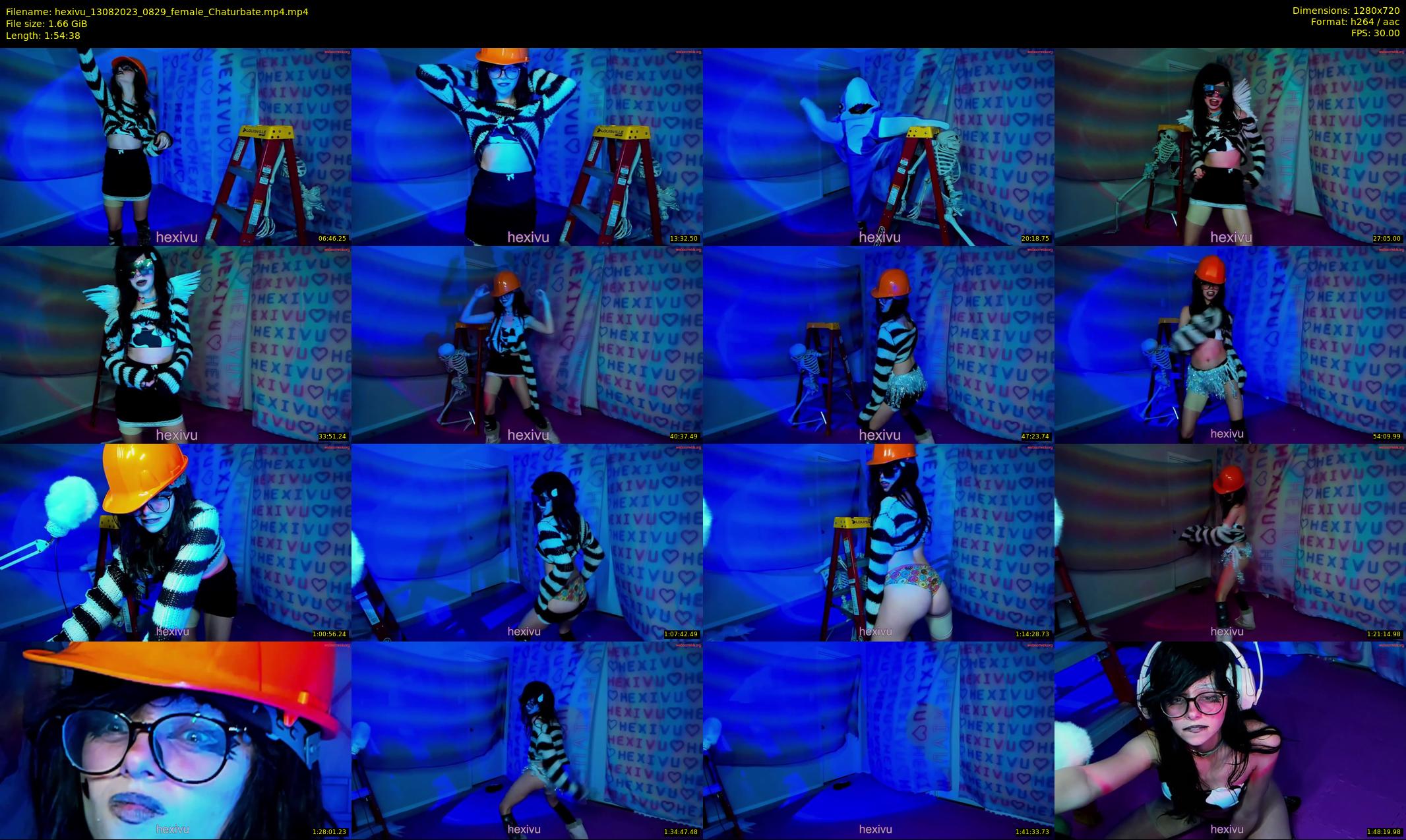 hexivu — 115 minute Chaturbate female cam show recording, 720p, Aug 13, 2023