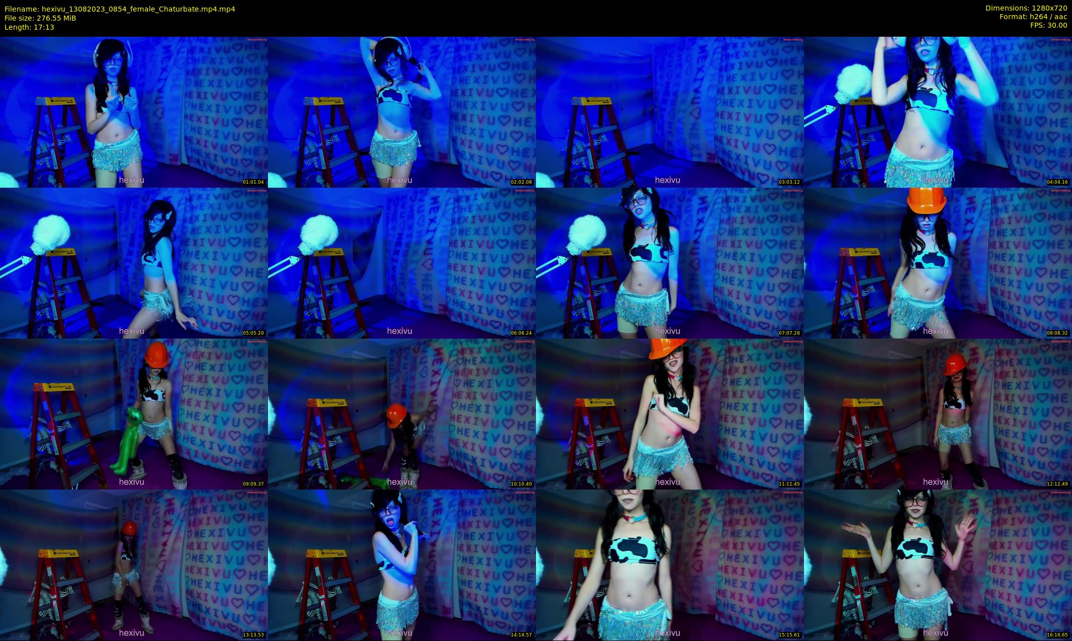 hexivu — 18 minute Chaturbate female cam show recording, 720p, Aug 13, 2023