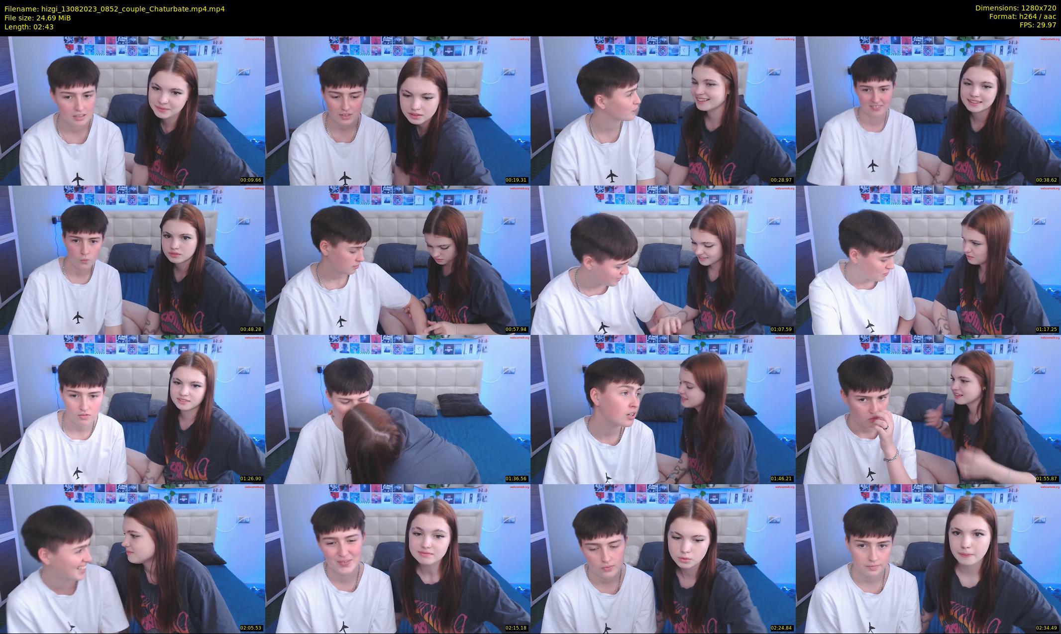hizgi — 3 minute Chaturbate couple cam show recording, 720p, Aug 13, 2023