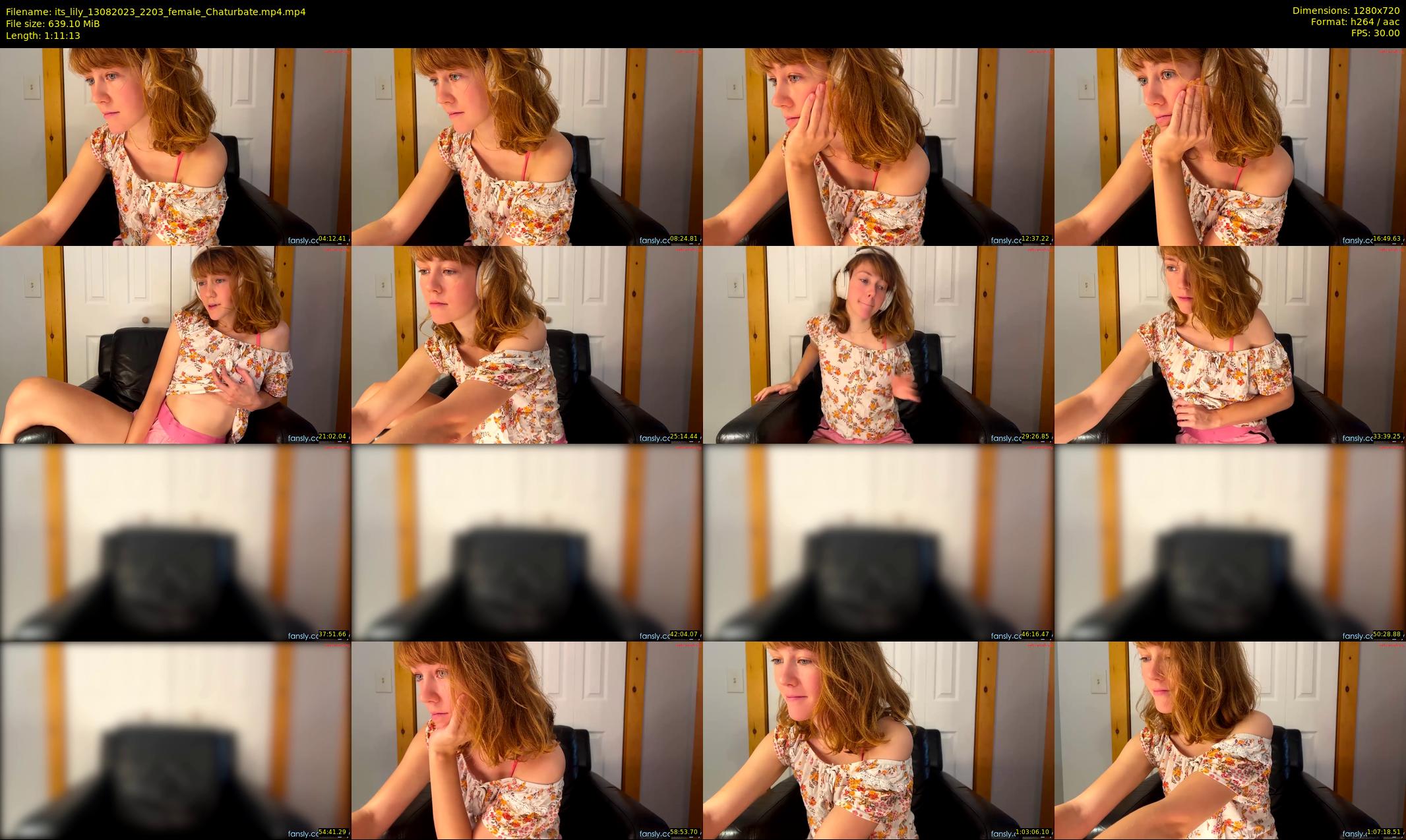 its_lily — 72 minute Chaturbate female cam show recording, 720p, Aug 13, 2023