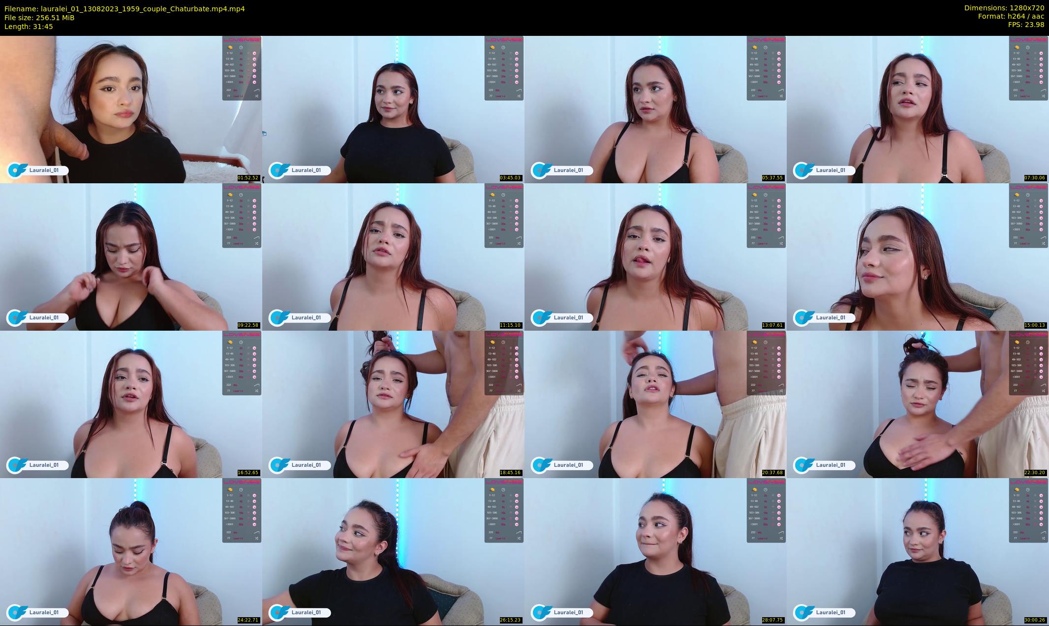 lauralei_01 — 32 minute Chaturbate couple cam show recording, 720p, Aug 13, 2023