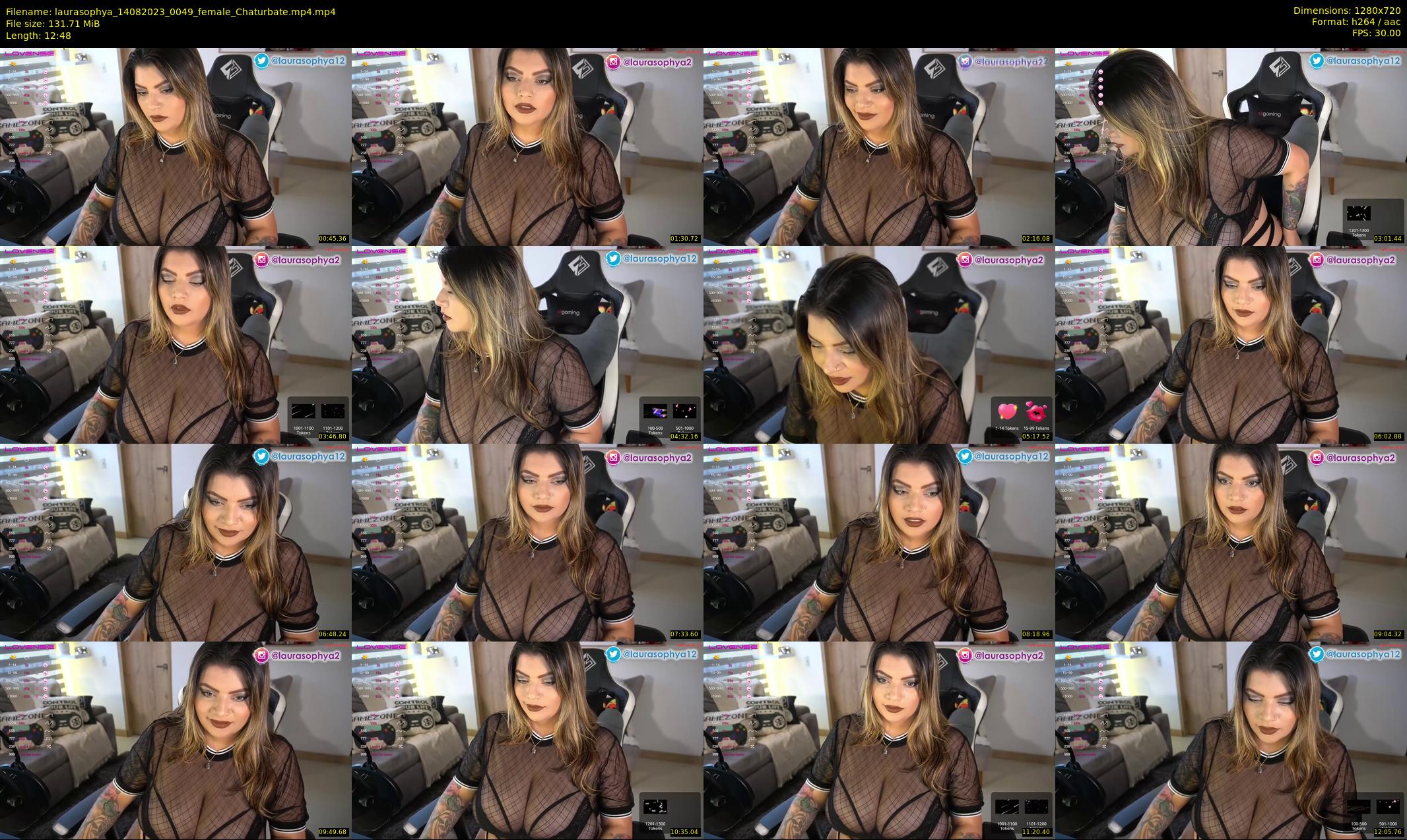 laurasophya — 13 minute Chaturbate female cam show recording, 720p, Aug 14, 2023