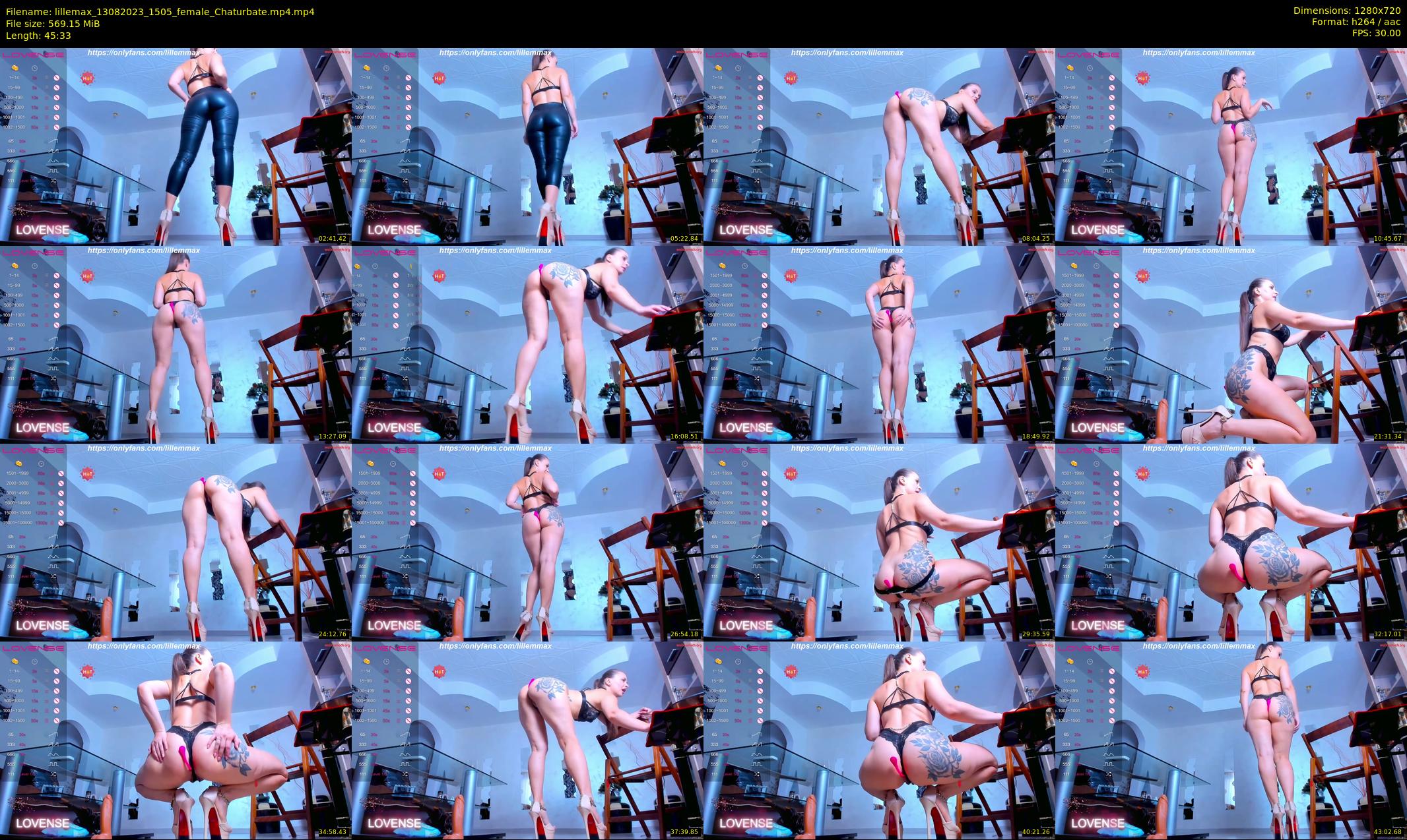 lillemax — 46 minute Chaturbate female cam show recording, 720p, Aug 13, 2023
