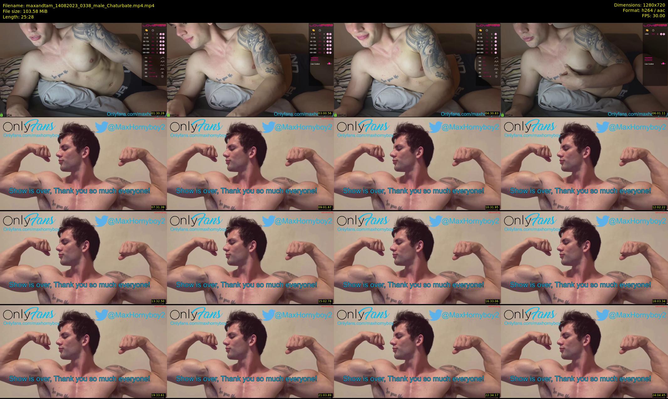 maxandtam — 26 minute Chaturbate couple cam show recording, 720p, Aug 14, 2023