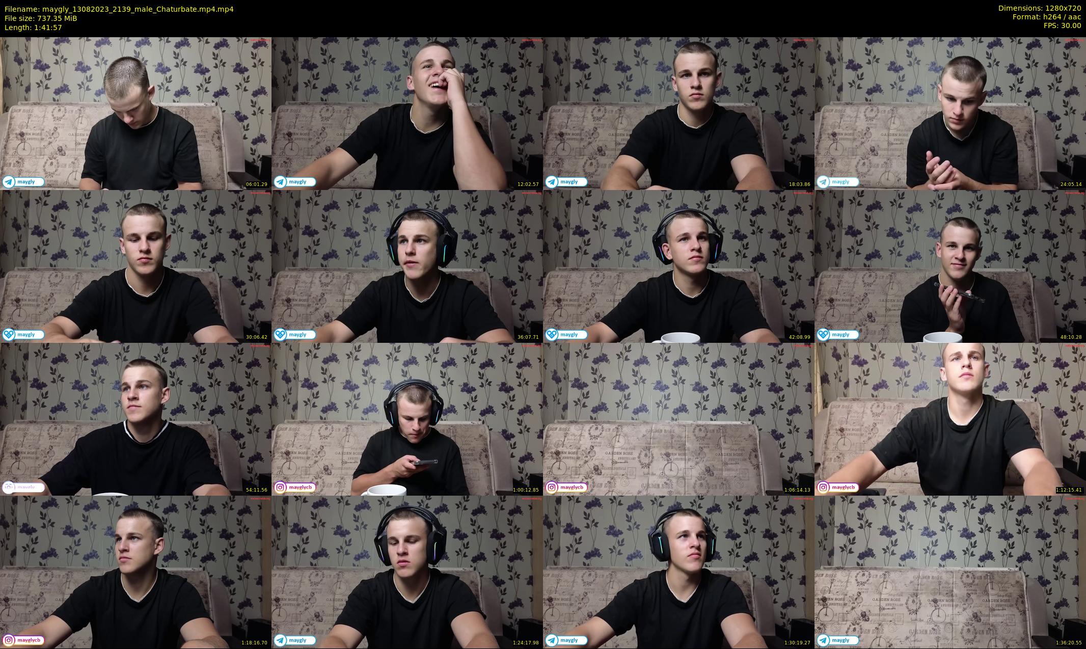 maygly — 102 minute Chaturbate male cam show recording, 720p, Aug 13, 2023