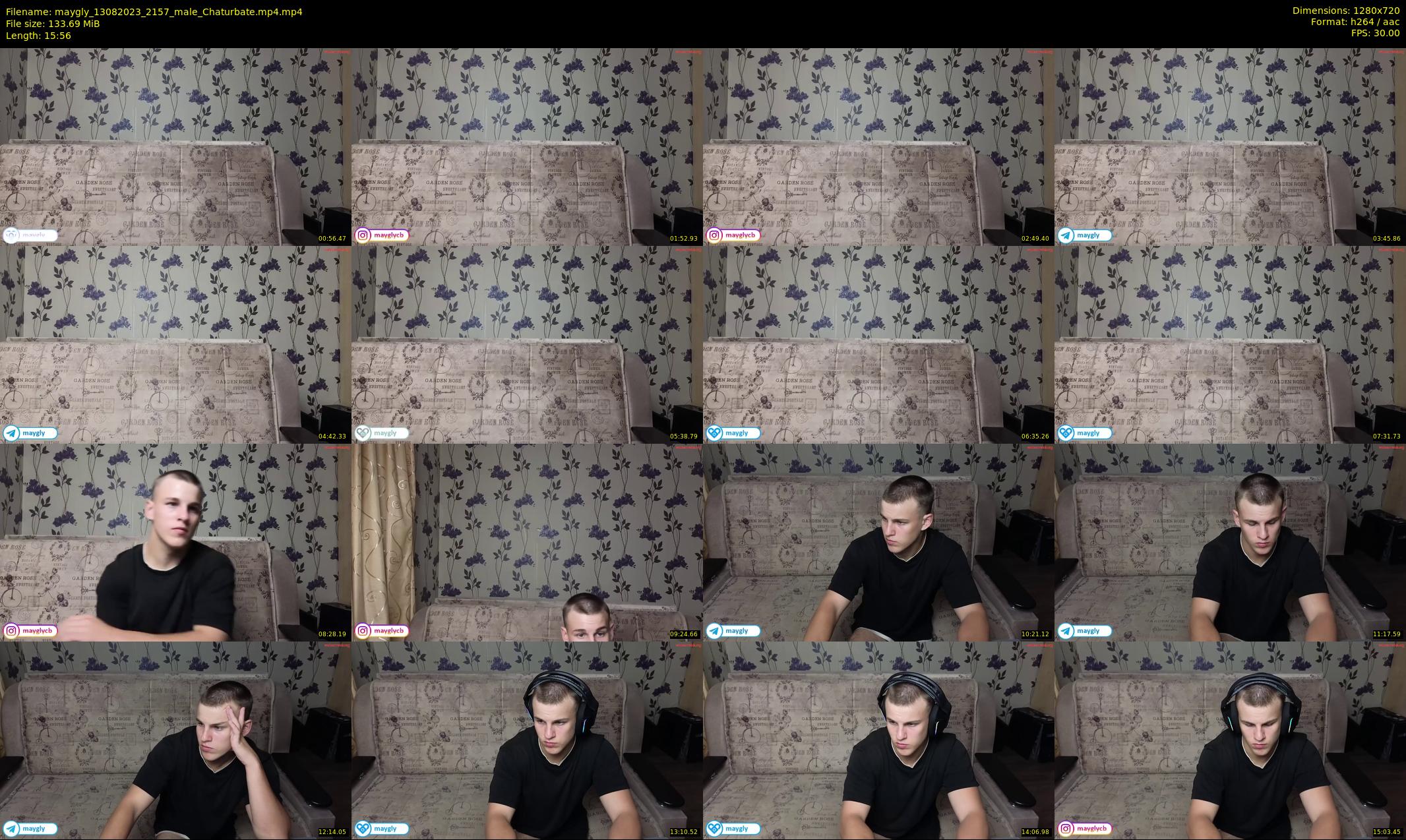 maygly — 16 minute Chaturbate male cam show recording, 720p, Aug 13, 2023