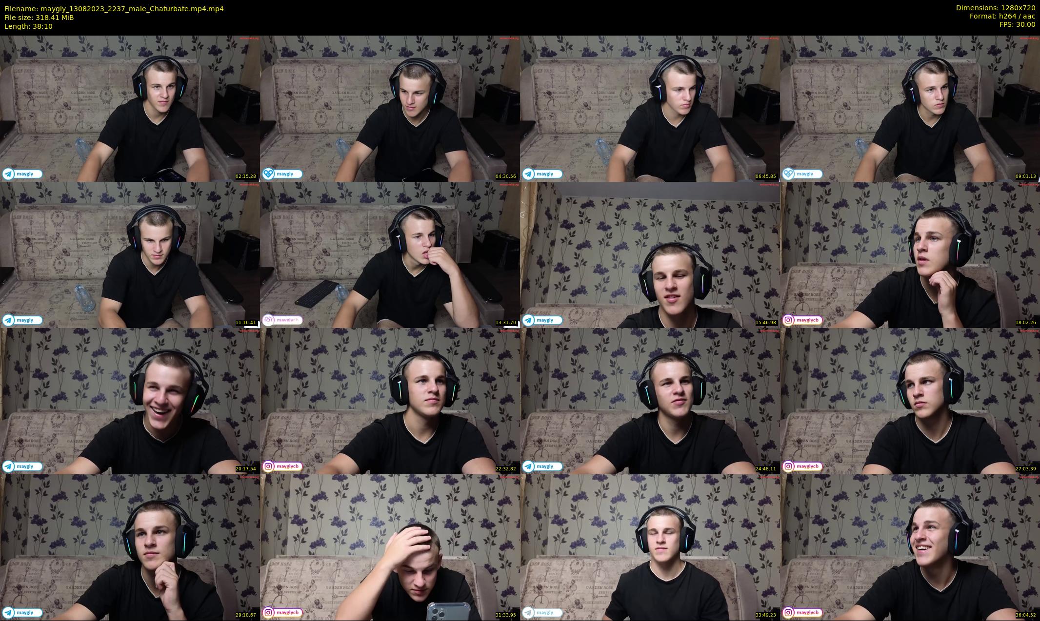 maygly — 39 minute Chaturbate male cam show recording, 720p, Aug 13, 2023