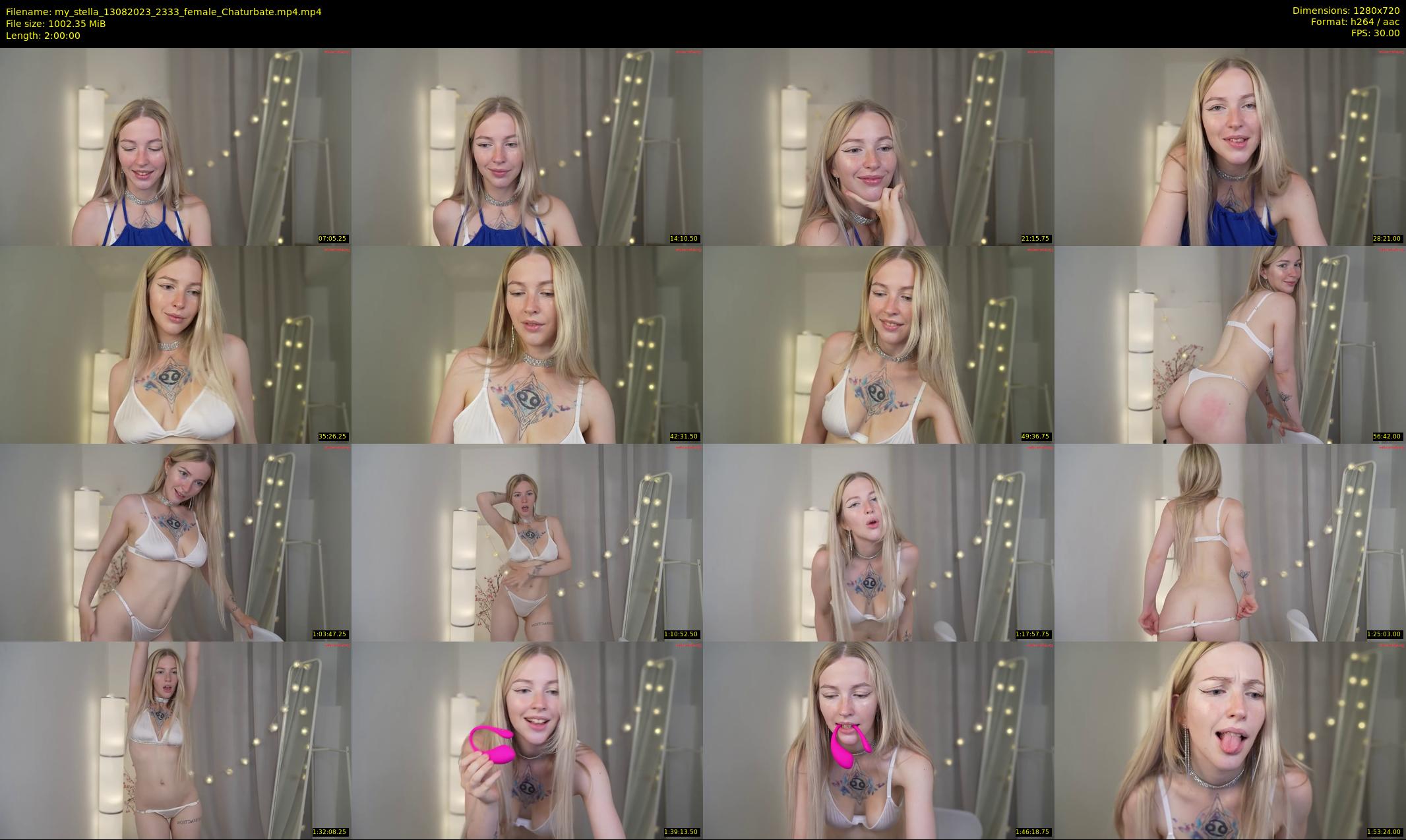 my_stella — 120 minute Chaturbate female cam show recording, 720p, Aug 13, 2023