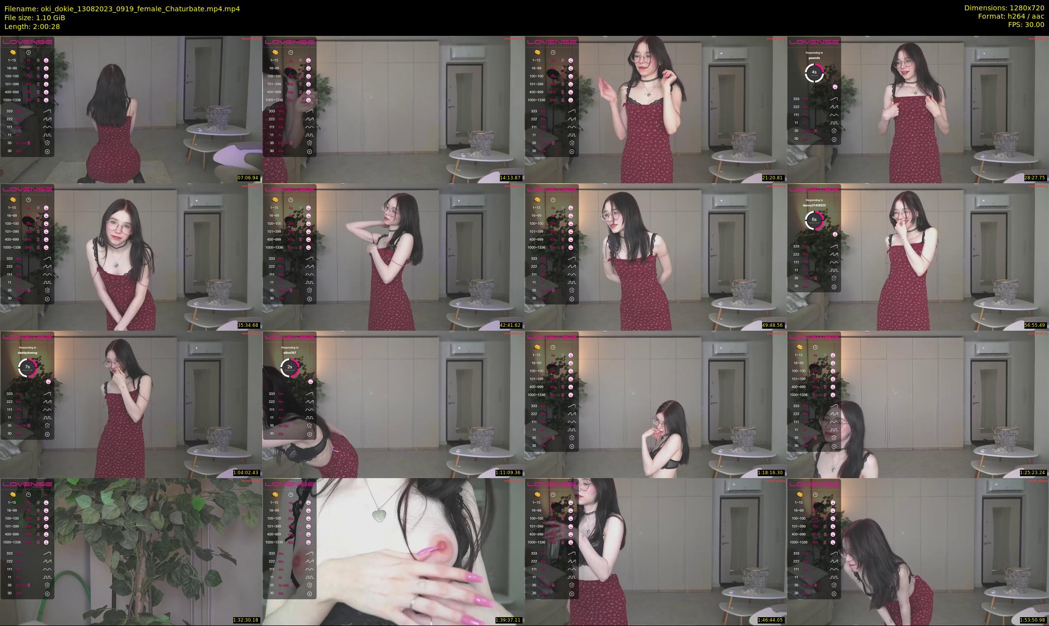 oki_dokie — 121 minute Chaturbate female cam show recording, 720p, Aug 13, 2023