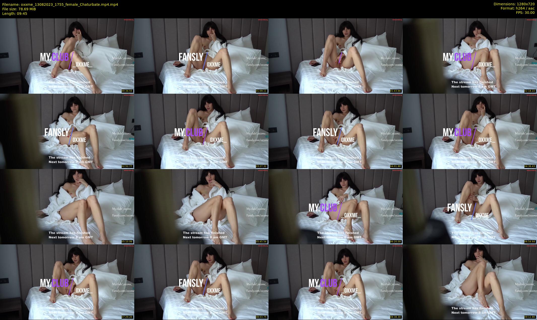oxxme — 10 minute Chaturbate female cam show recording, 720p, Aug 13, 2023