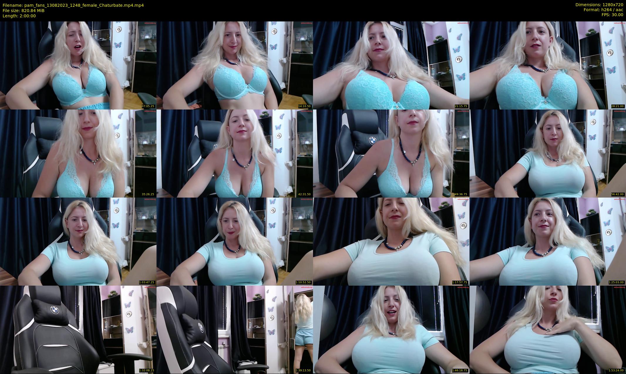 pam_fans — 120 minute Chaturbate female cam show recording, 720p, Aug 13, 2023