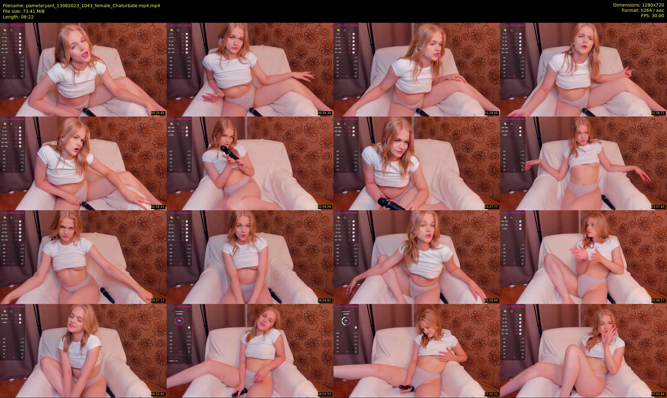 pamelaryant — 9 minute Chaturbate female cam show recording, 720p, Aug 13, 2023