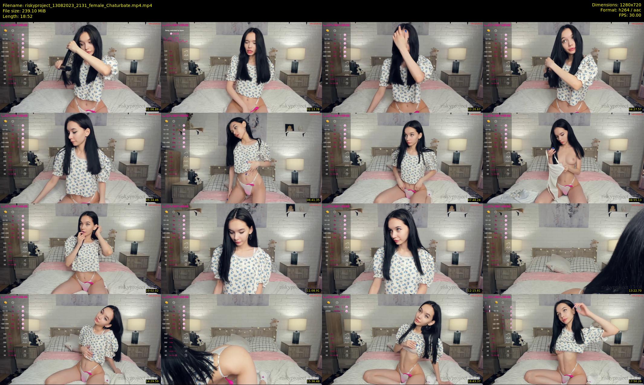 riskyproject — 19 minute Chaturbate couple cam show recording, 720p, Aug 13, 2023