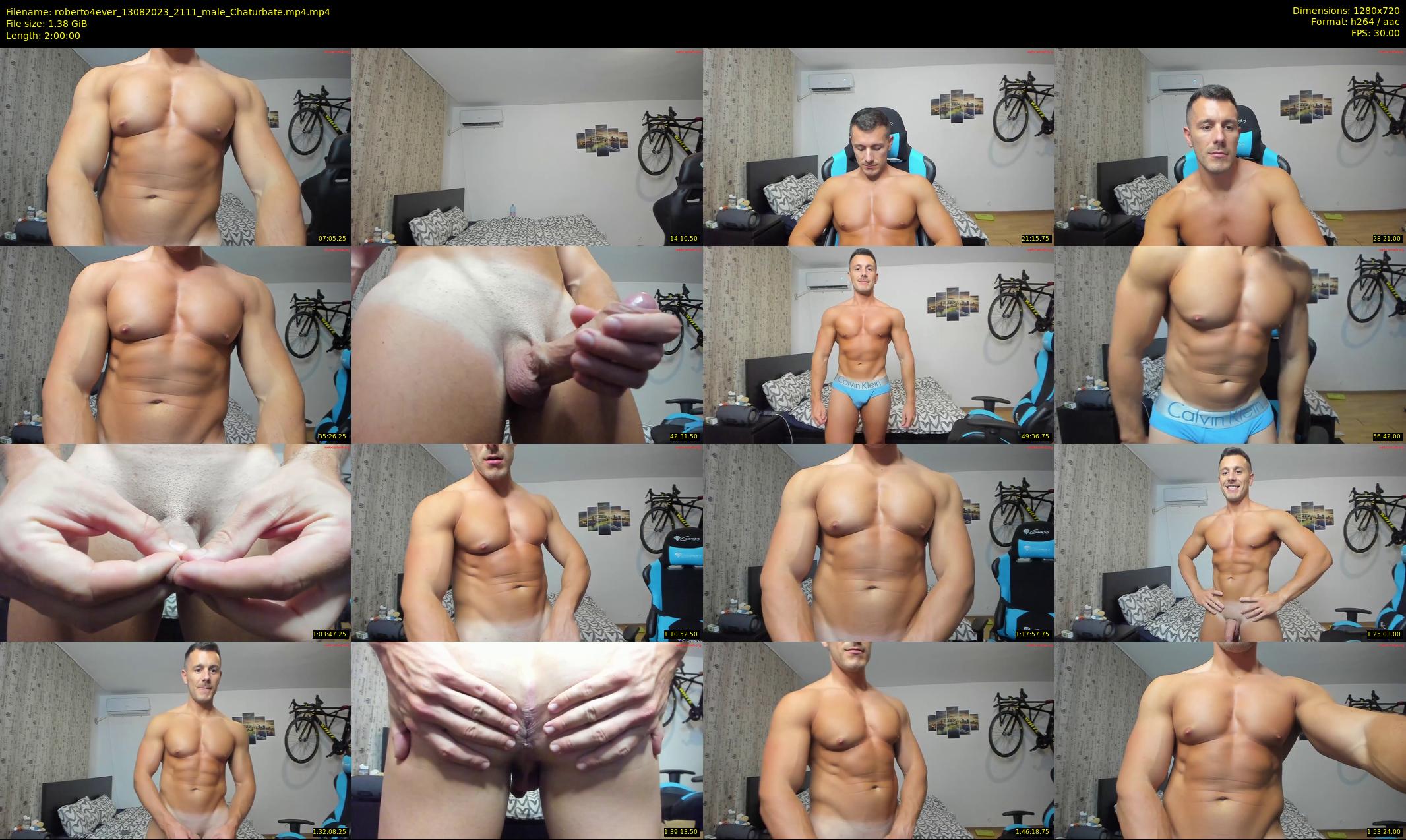 roberto4ever — 120 minute Chaturbate male cam show recording, 720p, Aug 13, 2023