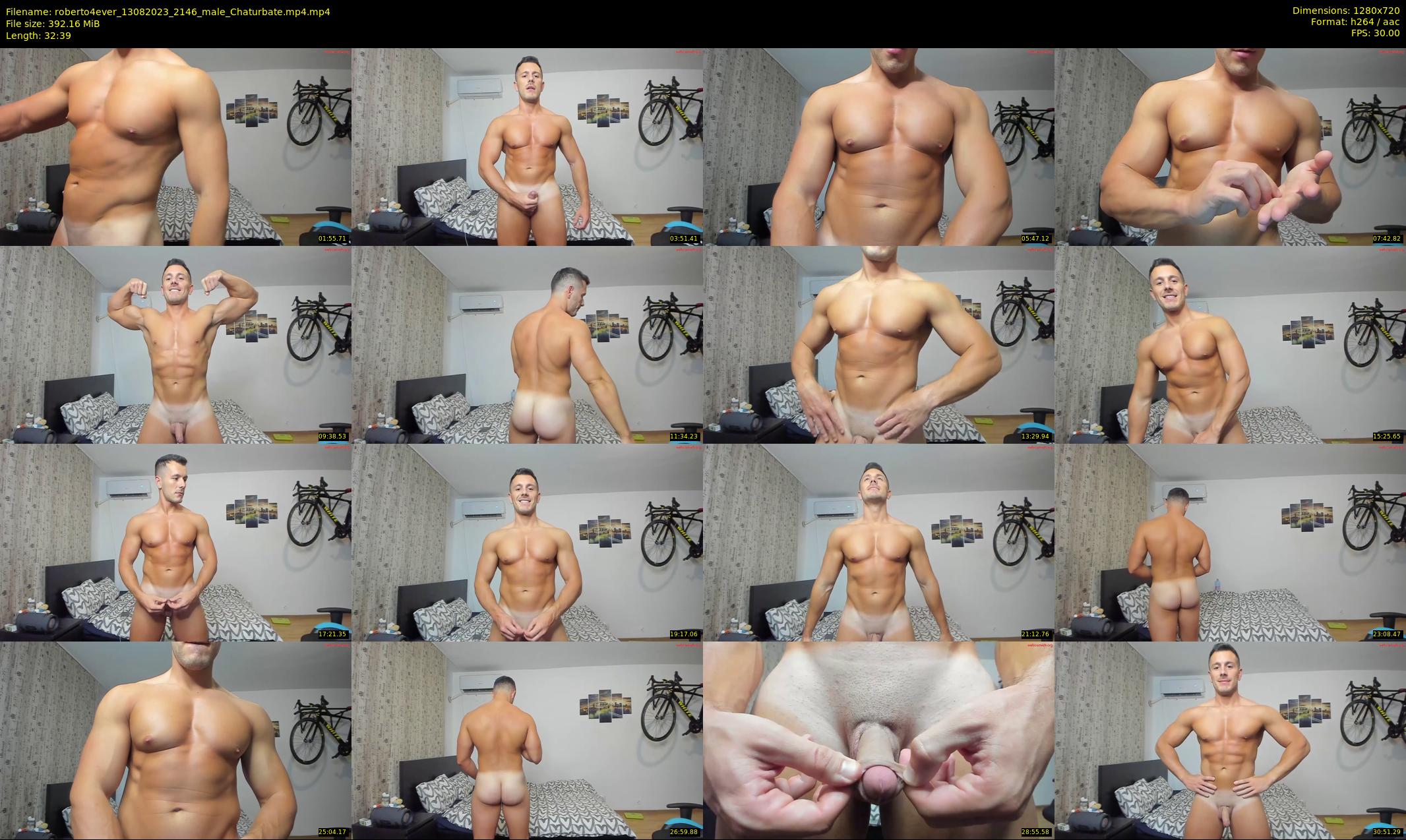 roberto4ever — 33 minute Chaturbate male cam show recording, 720p, Aug 13, 2023