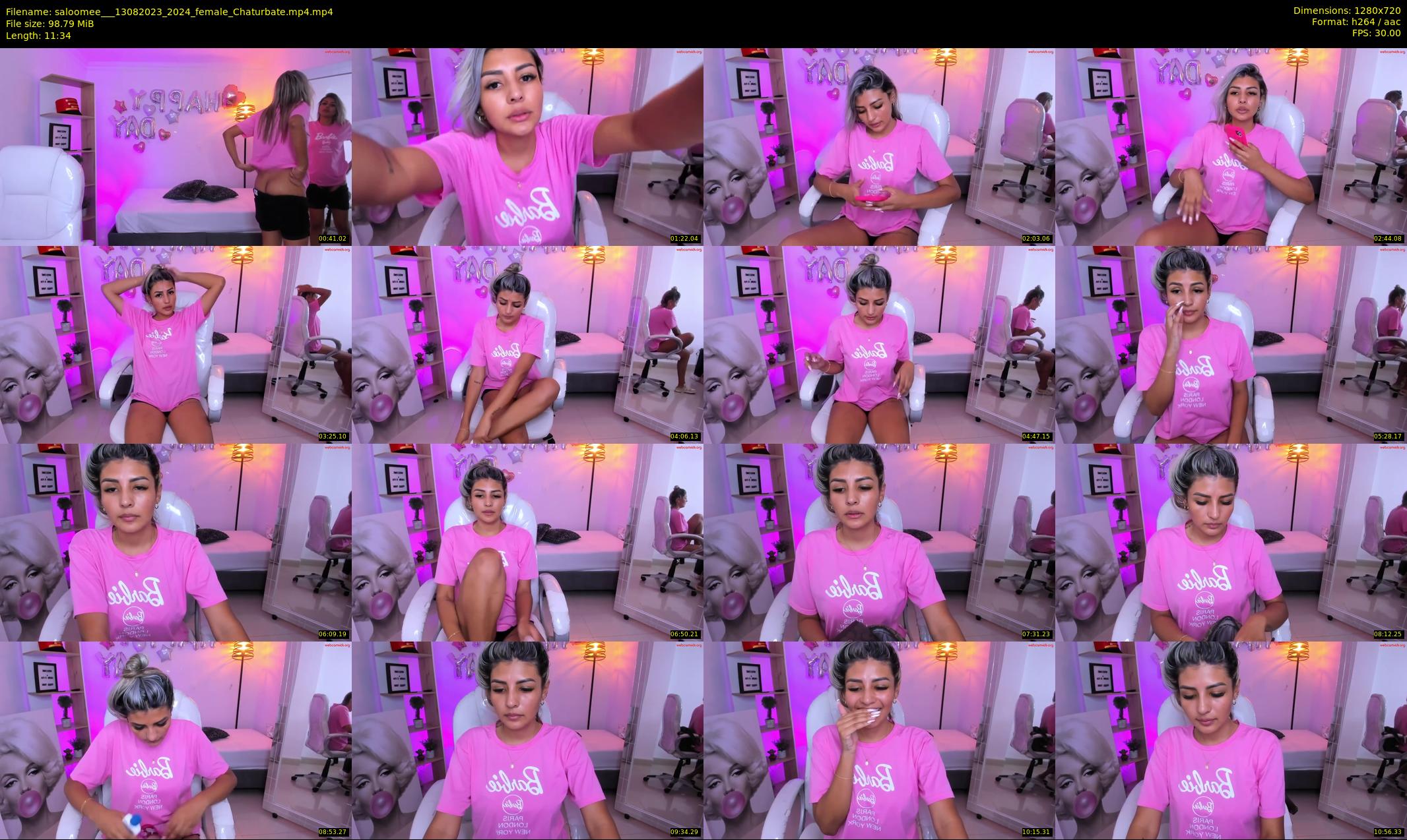 saloomee__ — 12 minute Chaturbate female cam show recording, 720p, Aug 13, 2023