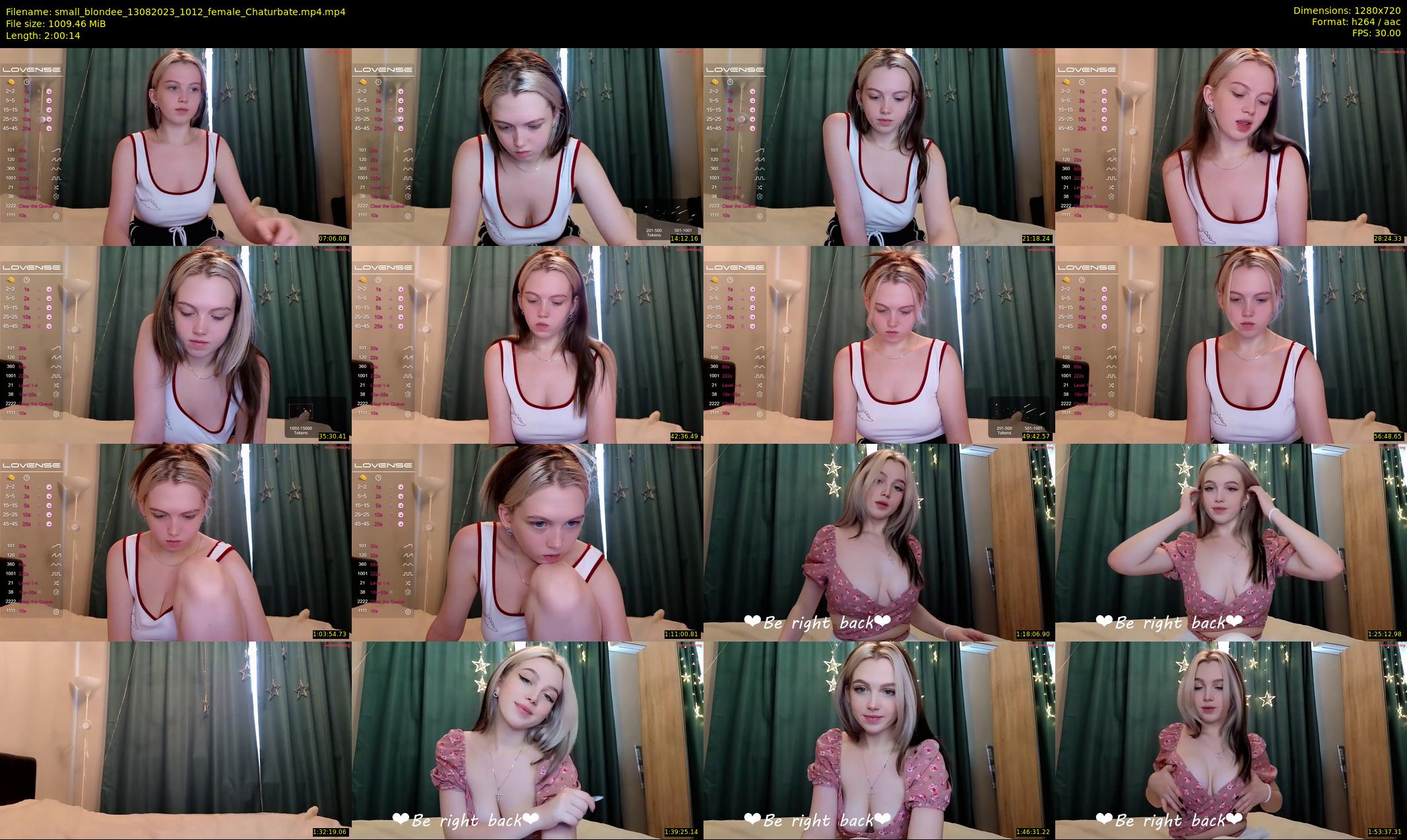 small_blondee — 121 minute Chaturbate female cam show recording, 720p, Aug 13, 2023