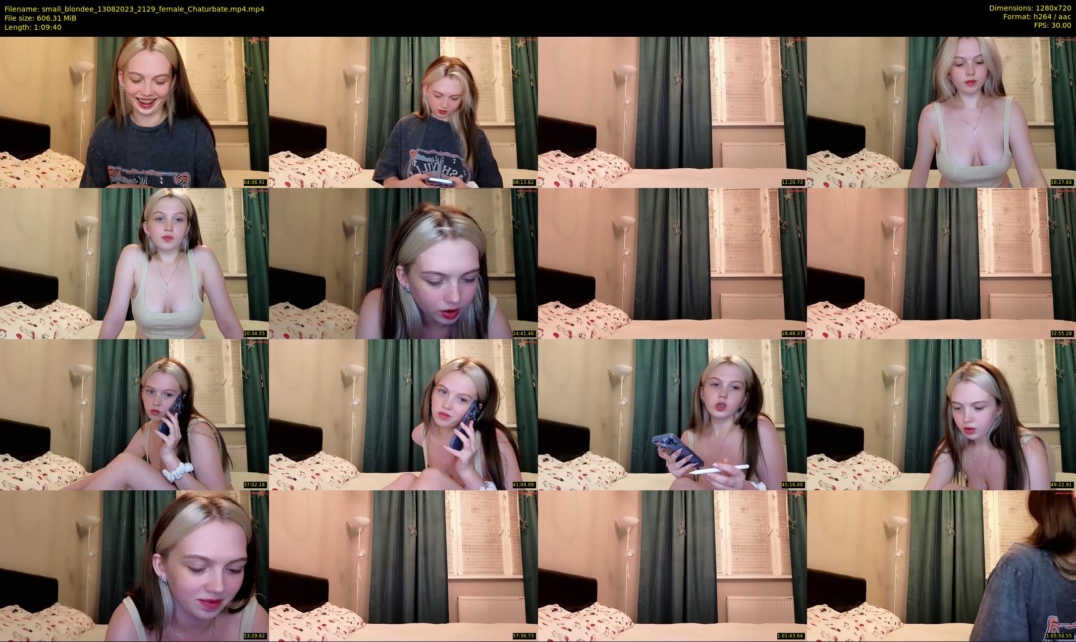 small_blondee — 70 minute Chaturbate female cam show recording, 720p, Aug 13, 2023