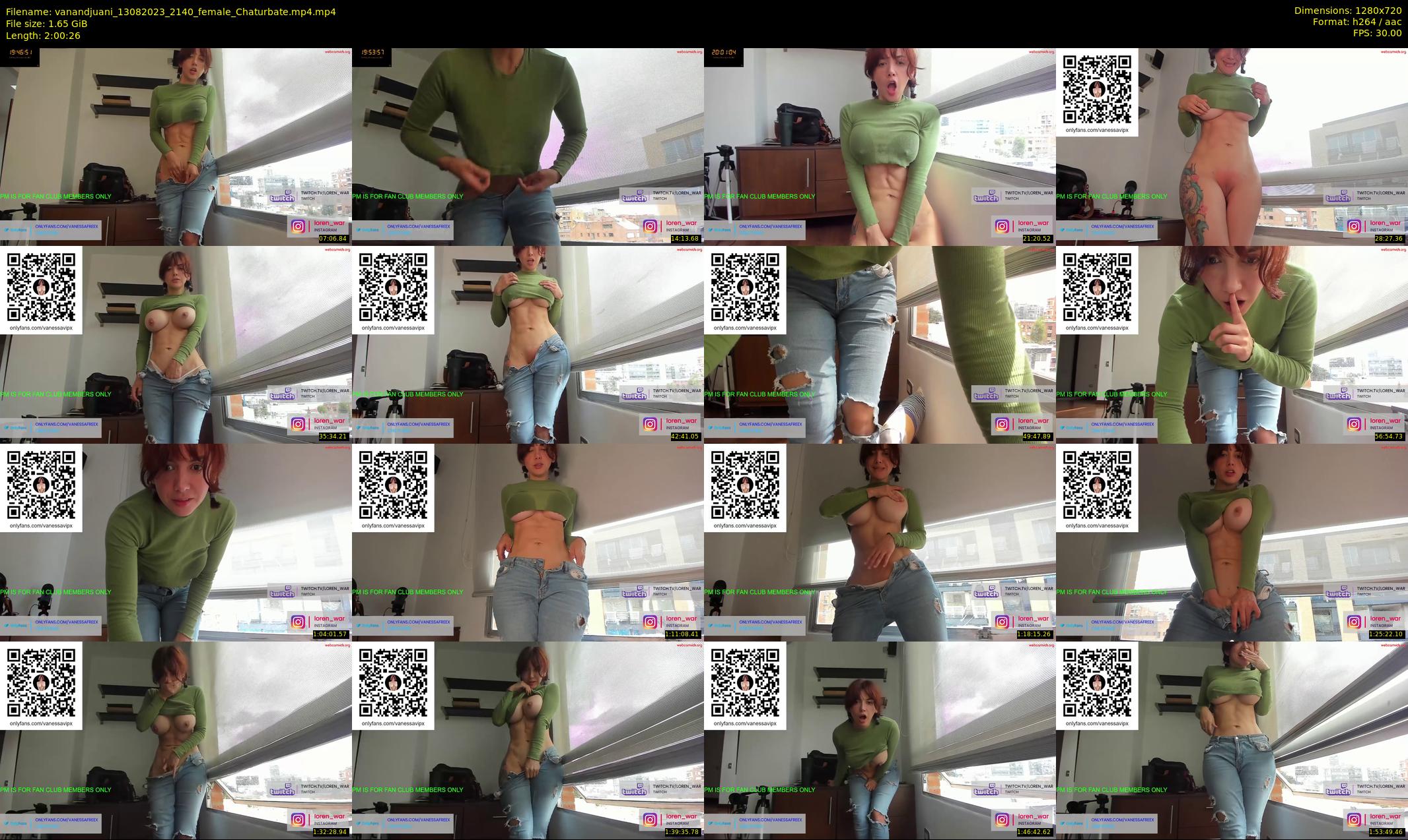 vanandjuani — 121 minute Chaturbate female cam show recording, 720p, Aug 13, 2023