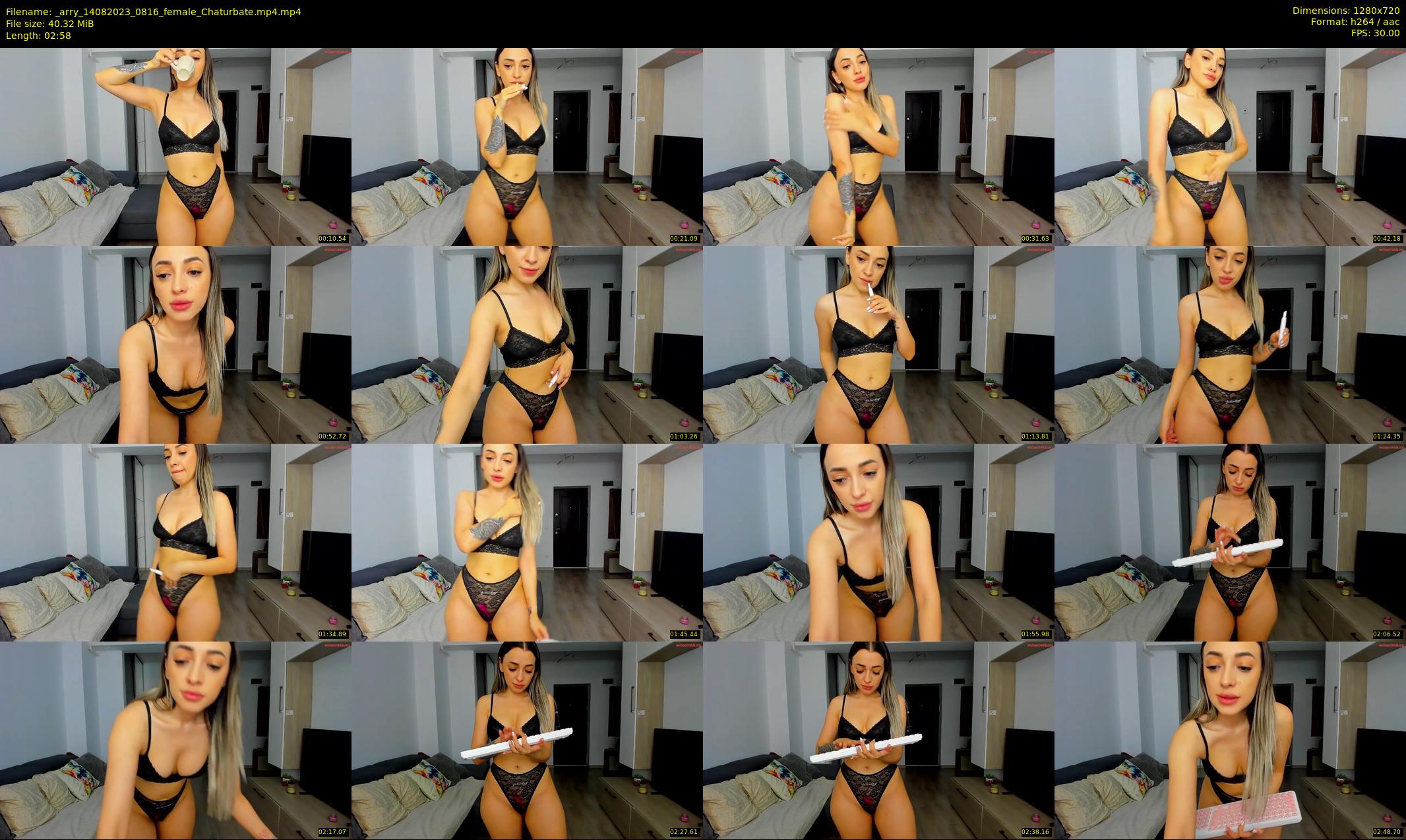 _arry — 3 minute Chaturbate female cam show recording, 720p, Aug 14, 2023