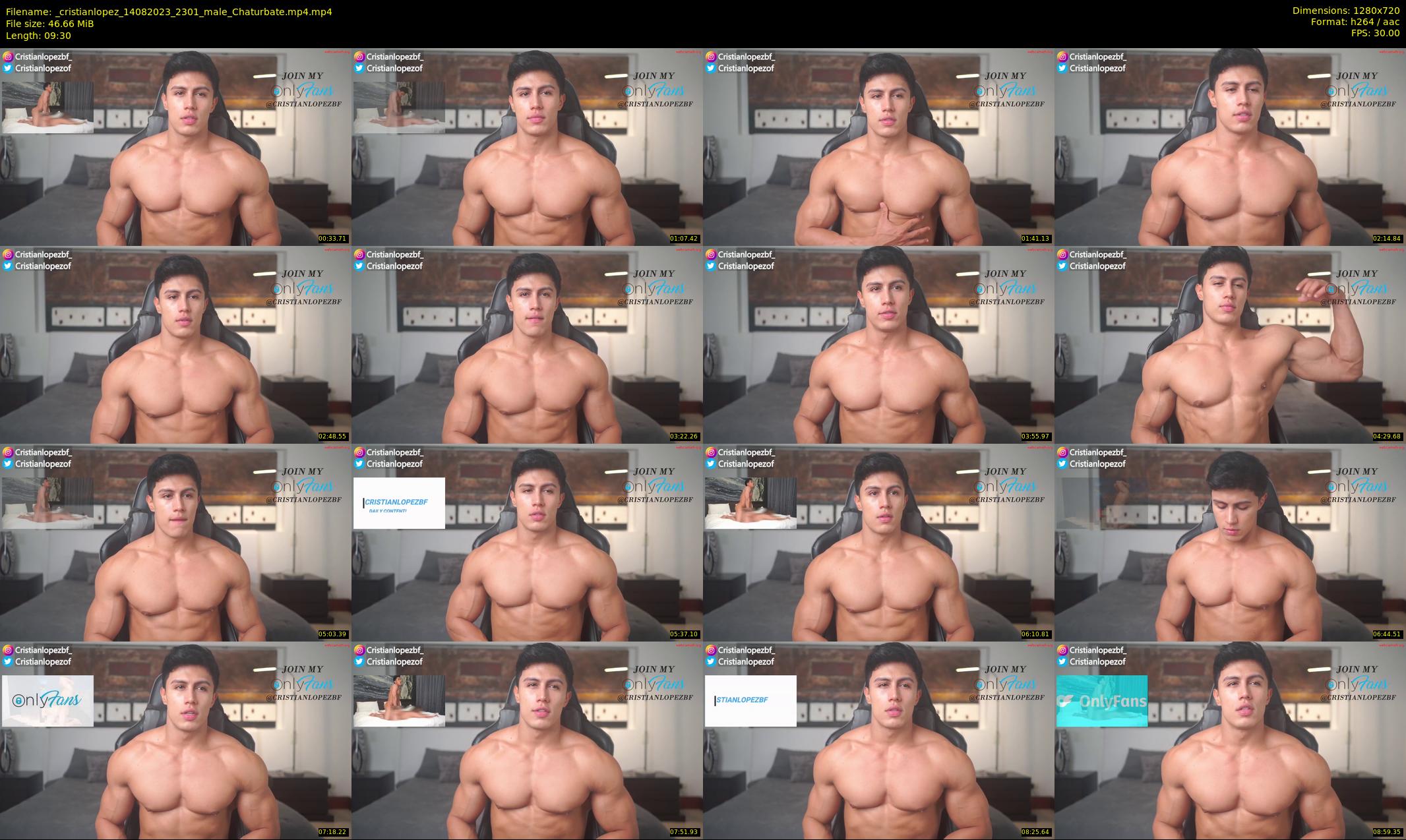 _cristianlopez — 10 minute Chaturbate male cam show recording, 720p, Aug 14, 2023