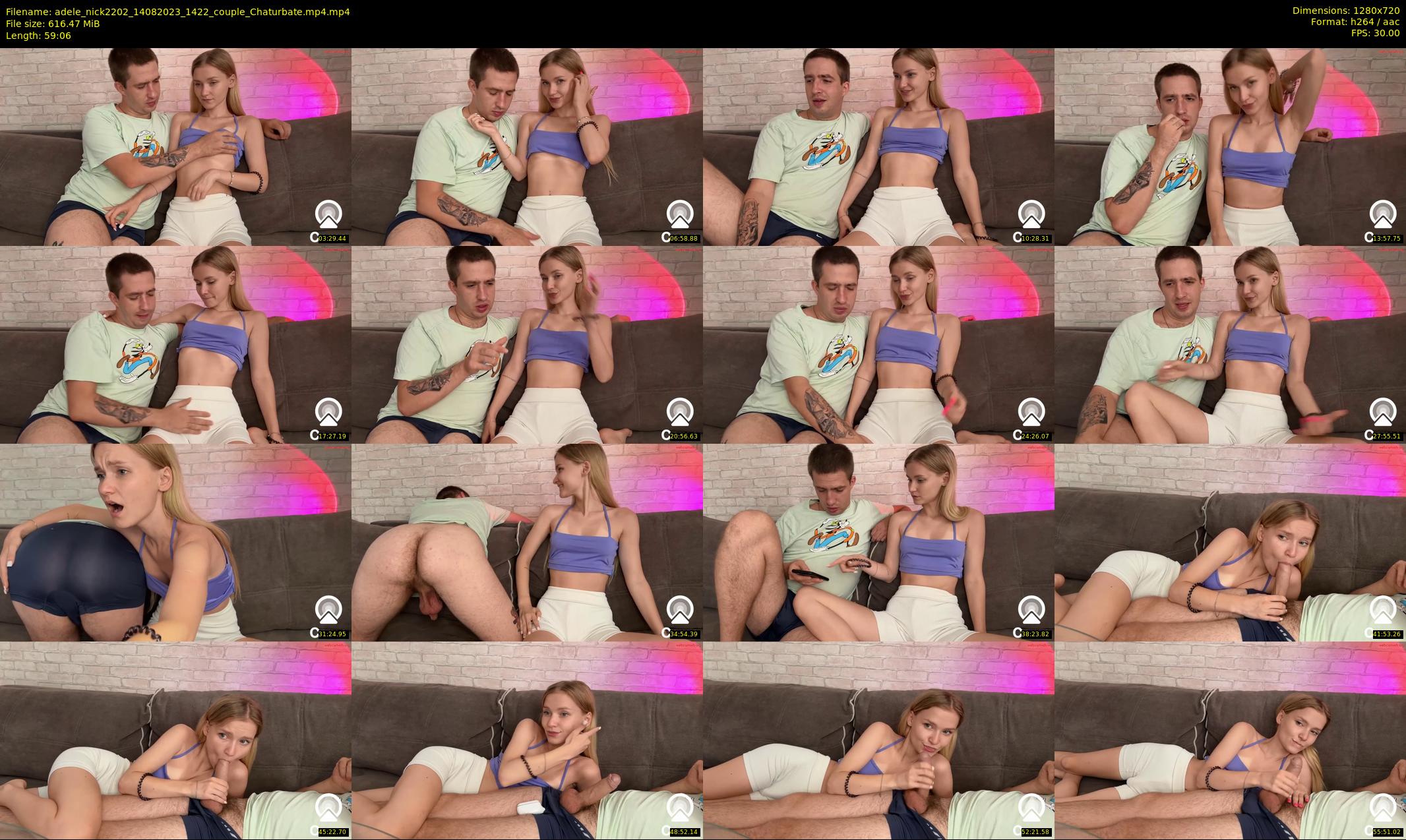 adele_nick2202 — 60 minute Chaturbate couple cam show recording, 720p, Aug 14, 2023