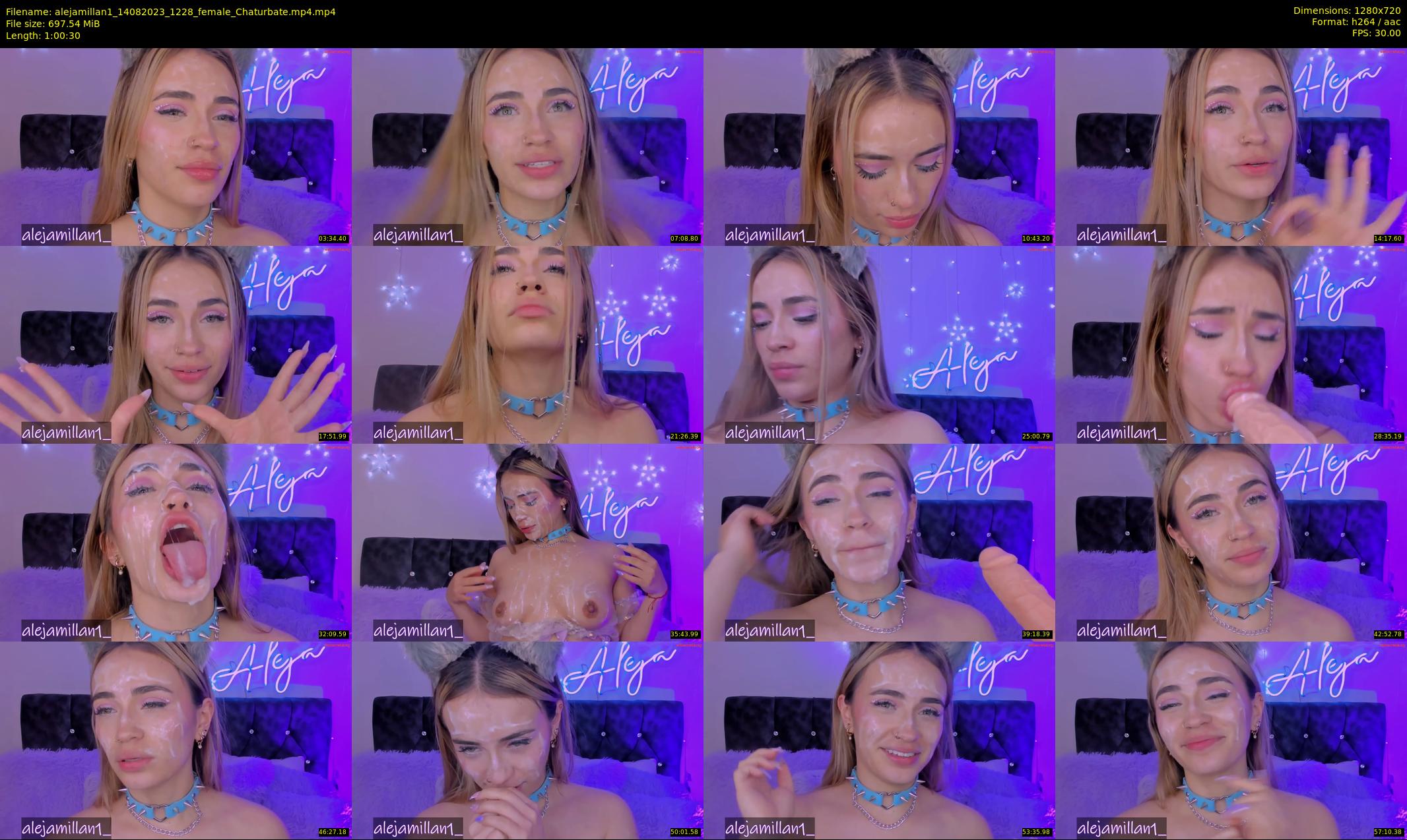 alejamillan1 — 61 minute Chaturbate female cam show recording, 720p, Aug 14, 2023