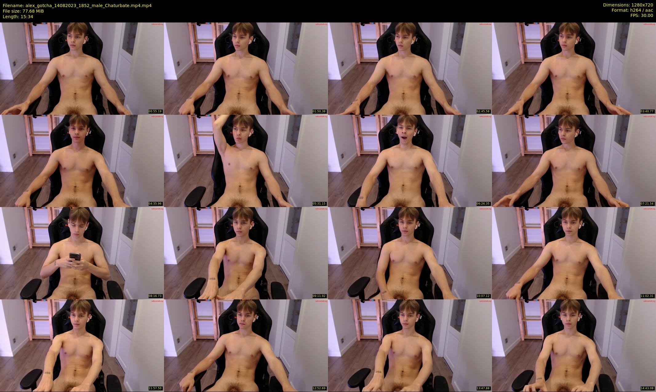 alex_gotcha — 16 minute Chaturbate male cam show recording, 720p, Aug 14, 2023