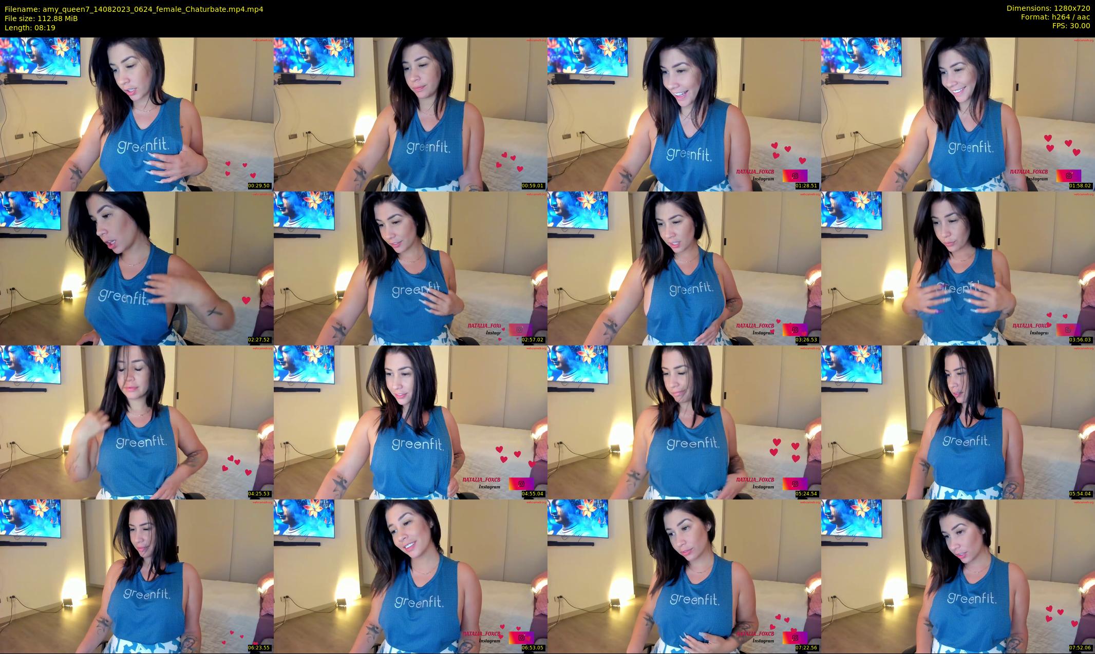 amy_queen7 — 9 minute Chaturbate female cam show recording, 720p, Aug 14, 2023