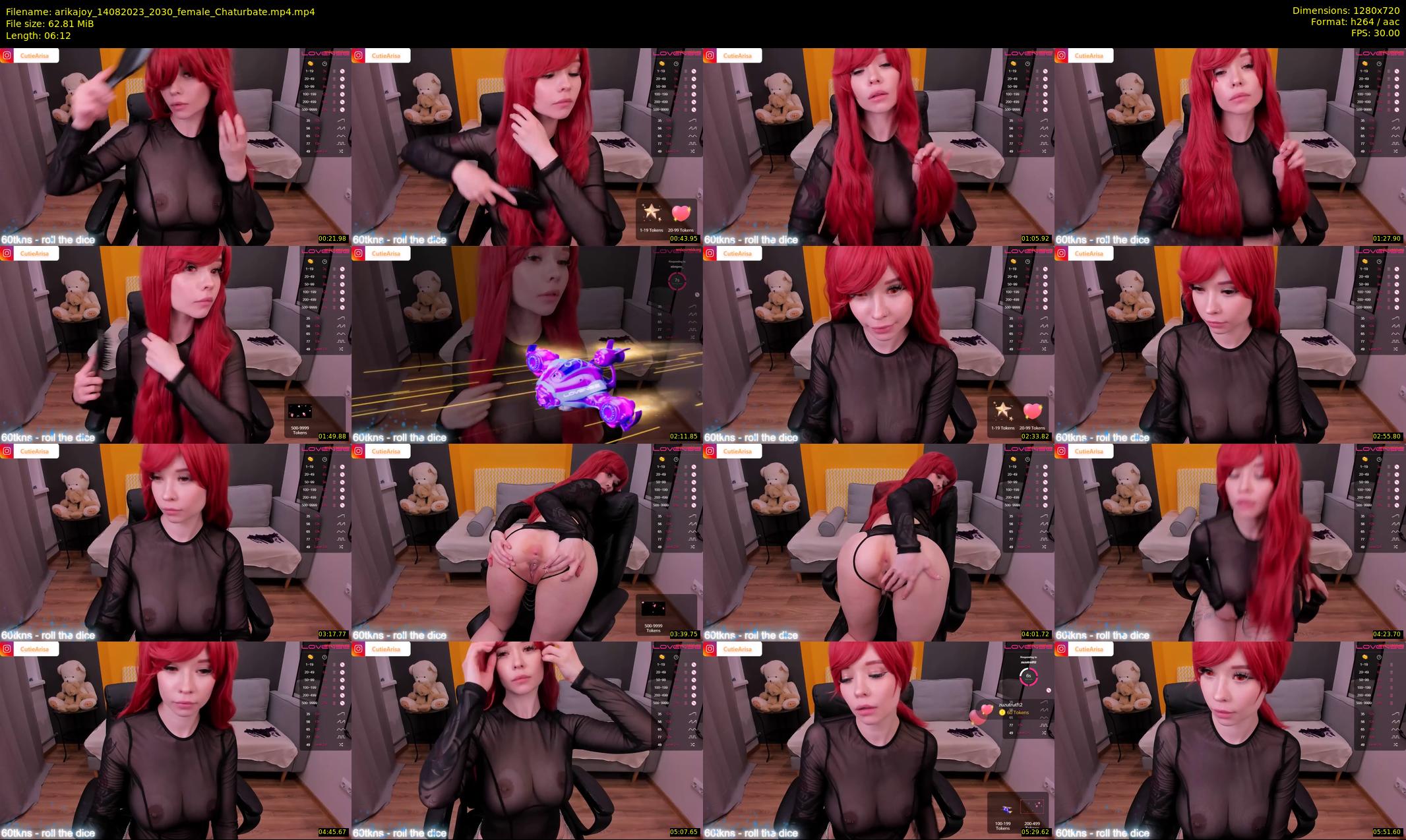 arikajoy — 7 minute Chaturbate female cam show recording, 720p, Aug 14, 2023
