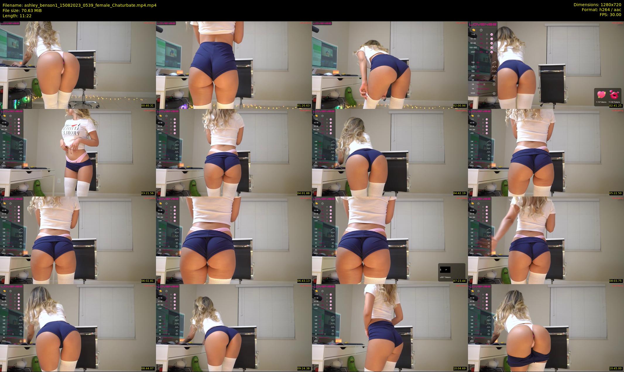 ashley_benson1 — 12 minute Chaturbate female cam show recording, 720p, Aug 15, 2023