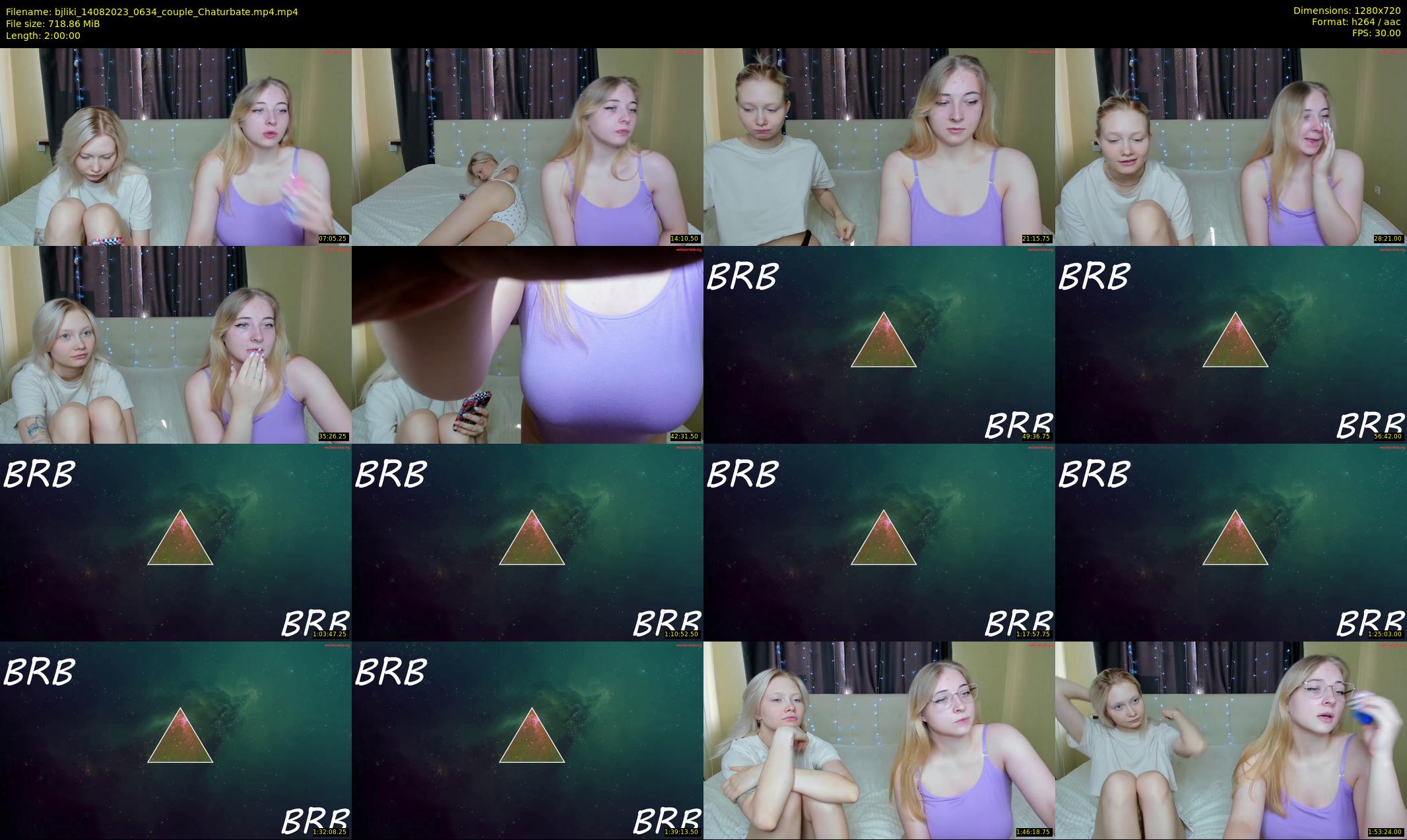 bjliki — 120 minute Chaturbate couple cam show recording, 720p, Aug 14, 2023
